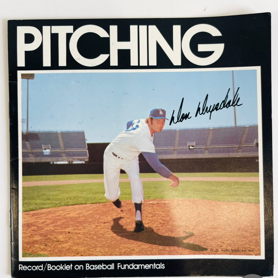 PITCHING Record/Booklet on Baseball Fundamentals Collectible!