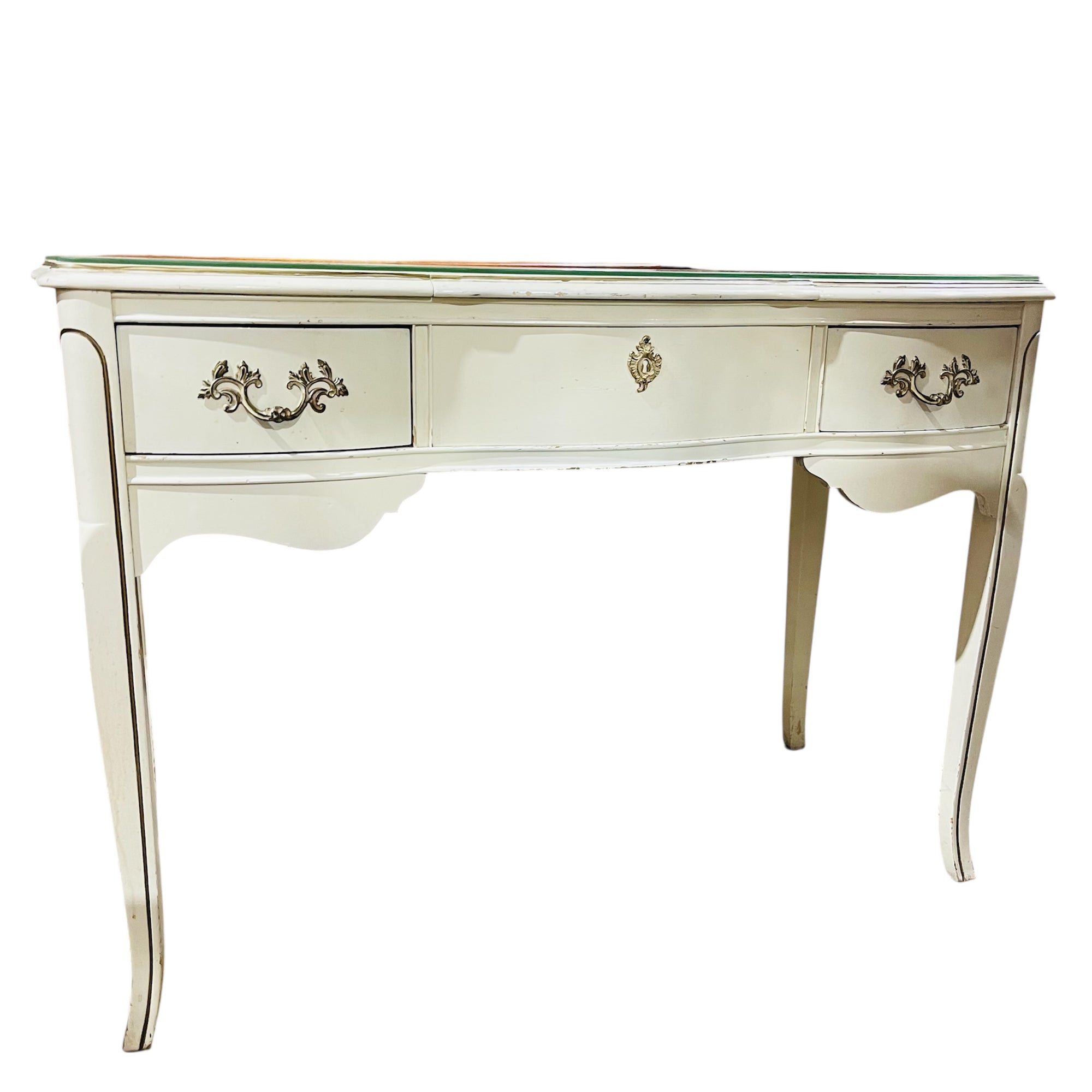 Vintage French Provincial Ladies Vanity Makeup Table