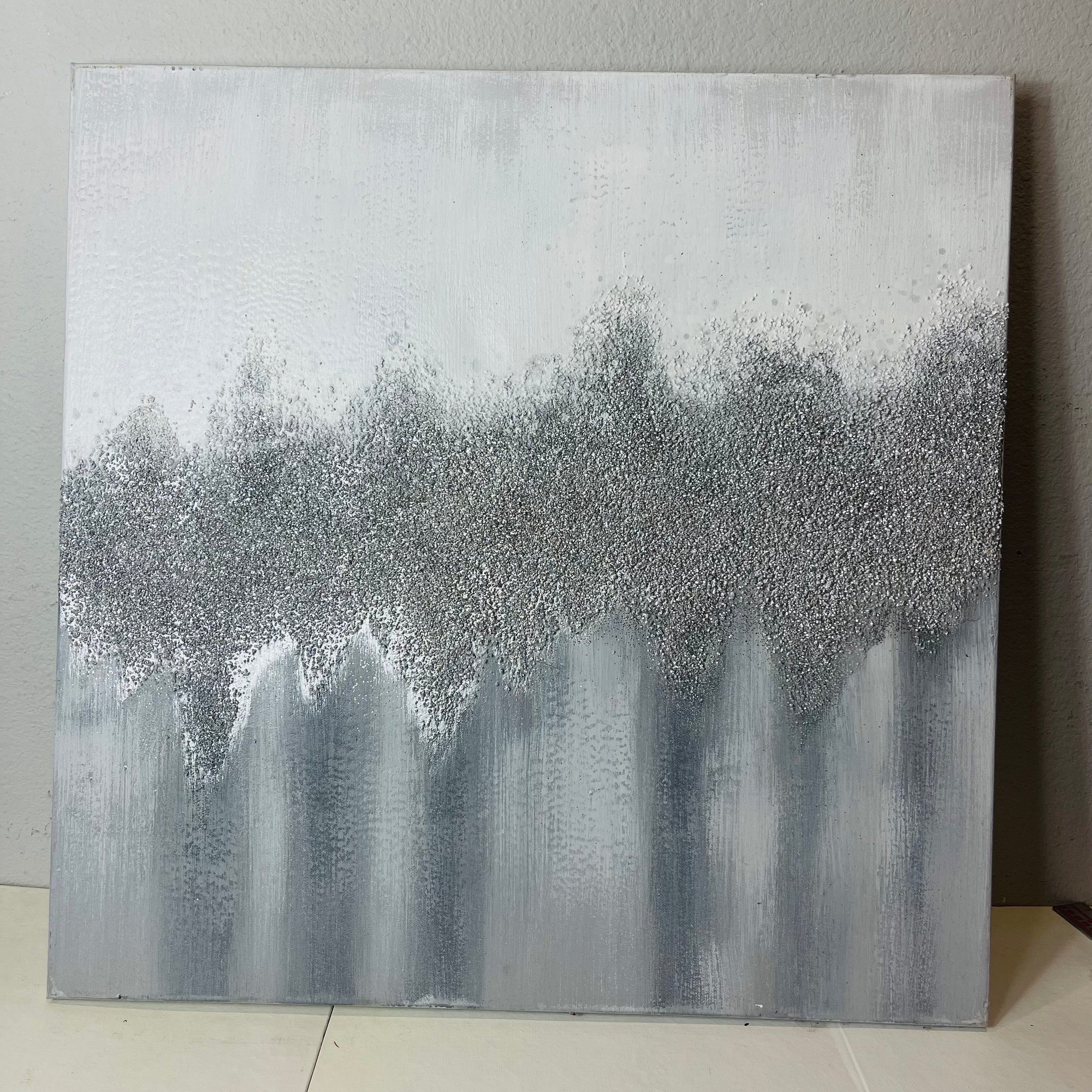 Abstract Metallic Glitter Wall Art Decor