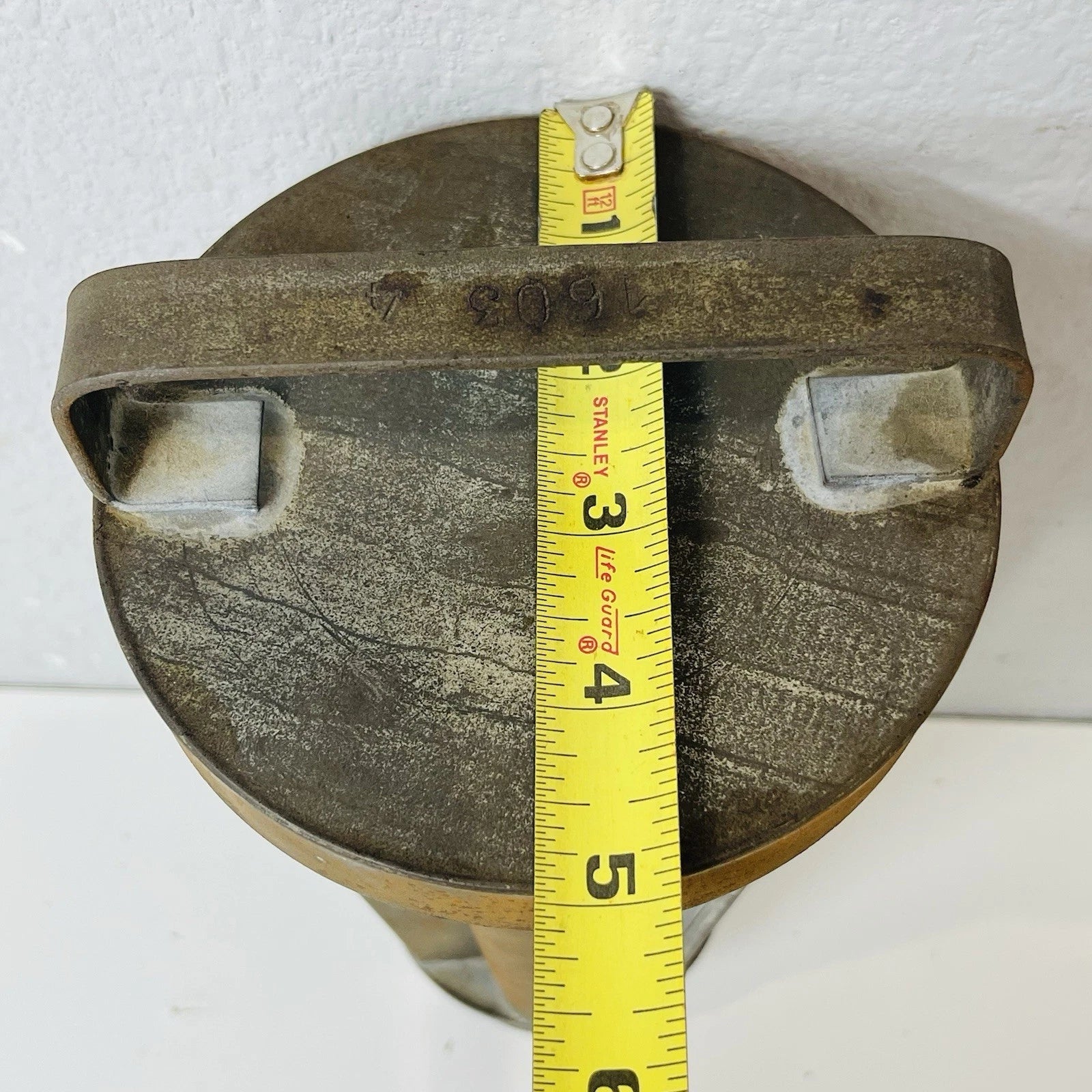 Antique Plum Pudding Brioche Tin Mold – Vintage Home Baker's Decor, Includes Lid