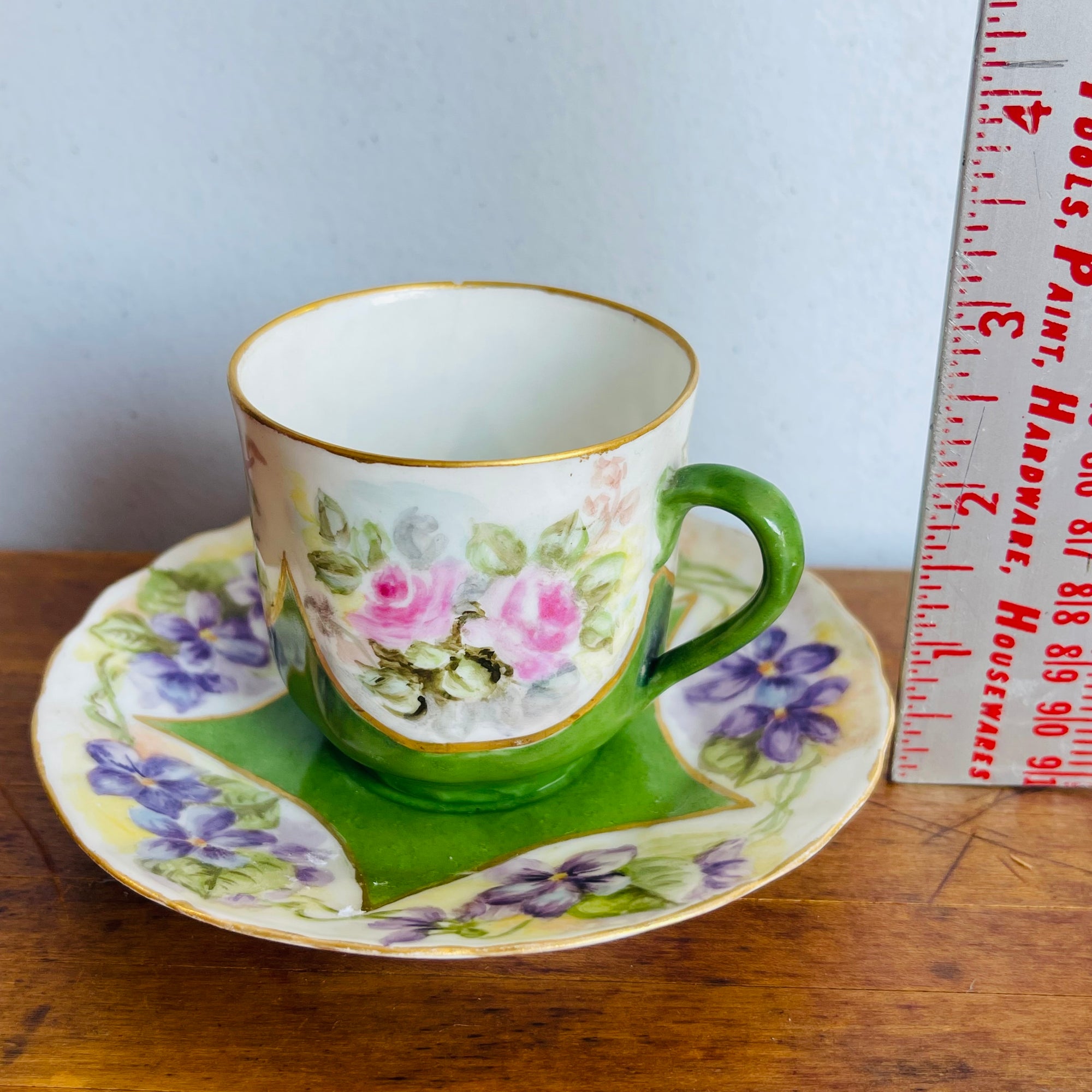 Floral Tea Cup and Saucer *As is*