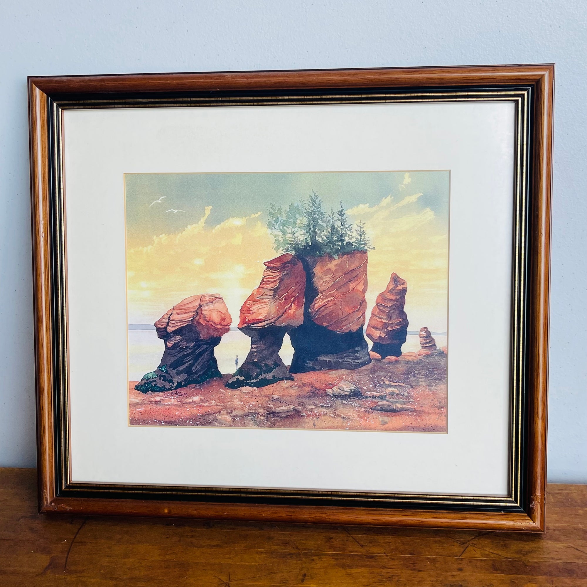 Rocks Landscape Framed Print Wall Art Decor