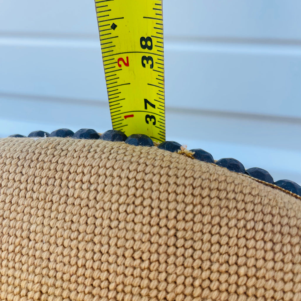 Vintage French Floral Upholstered Armchair with Carved Details *As is*