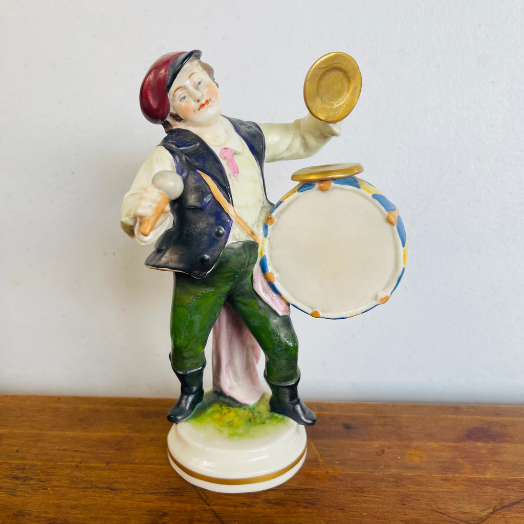 Vintage Drummer Boy Porcelain Figurine