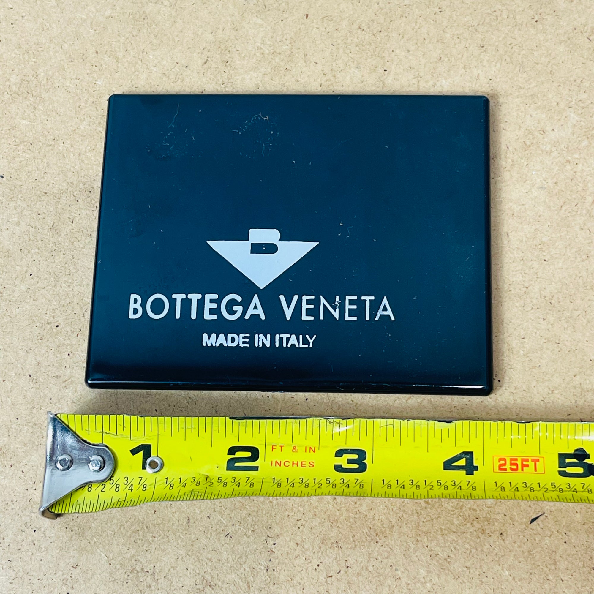 Bottega Veneta Italy Black Cosmetic Mirror