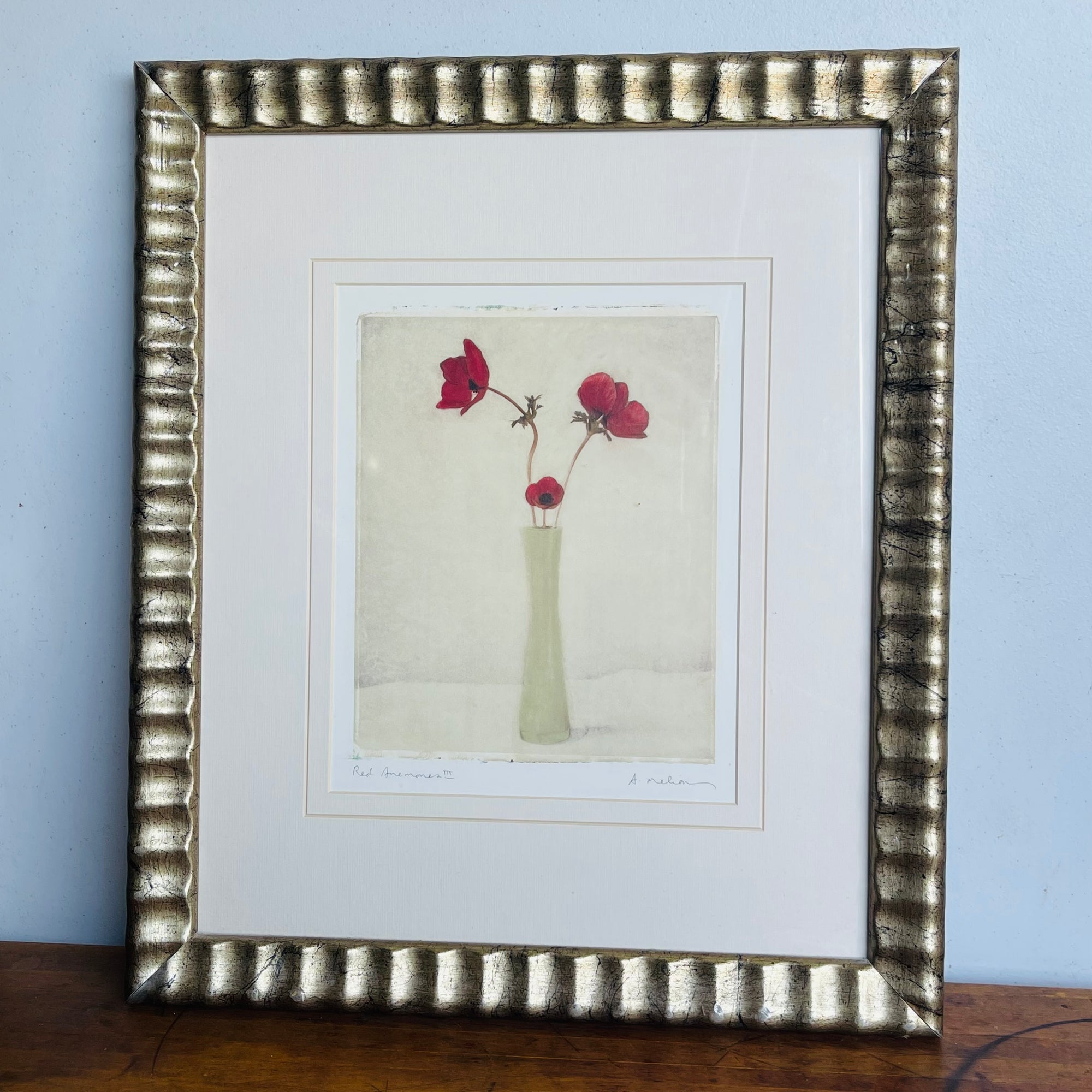 Floral Vase Framed Wall Art Decor