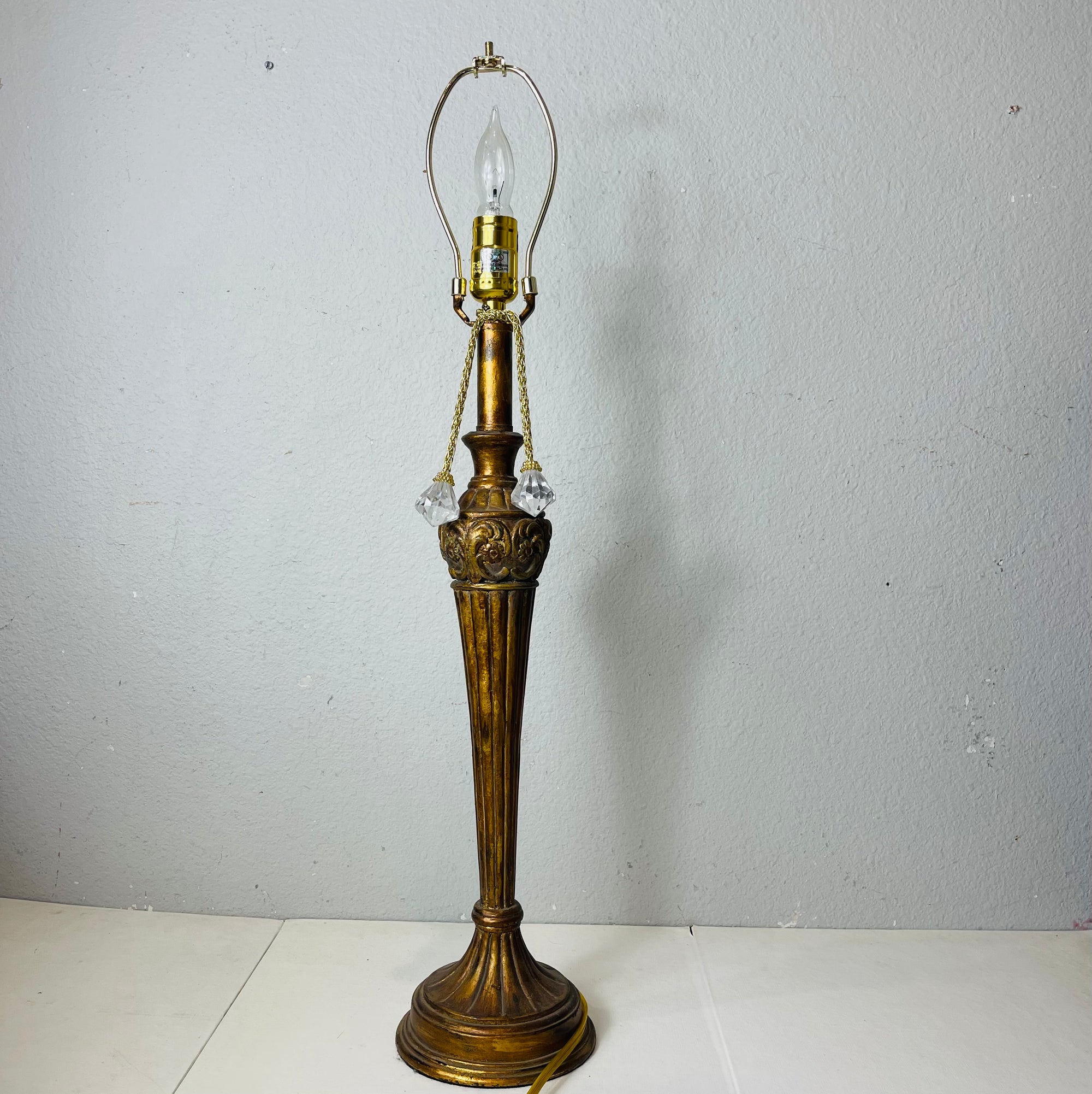 Column Style Table Lamp Accent Decor *Works Great*