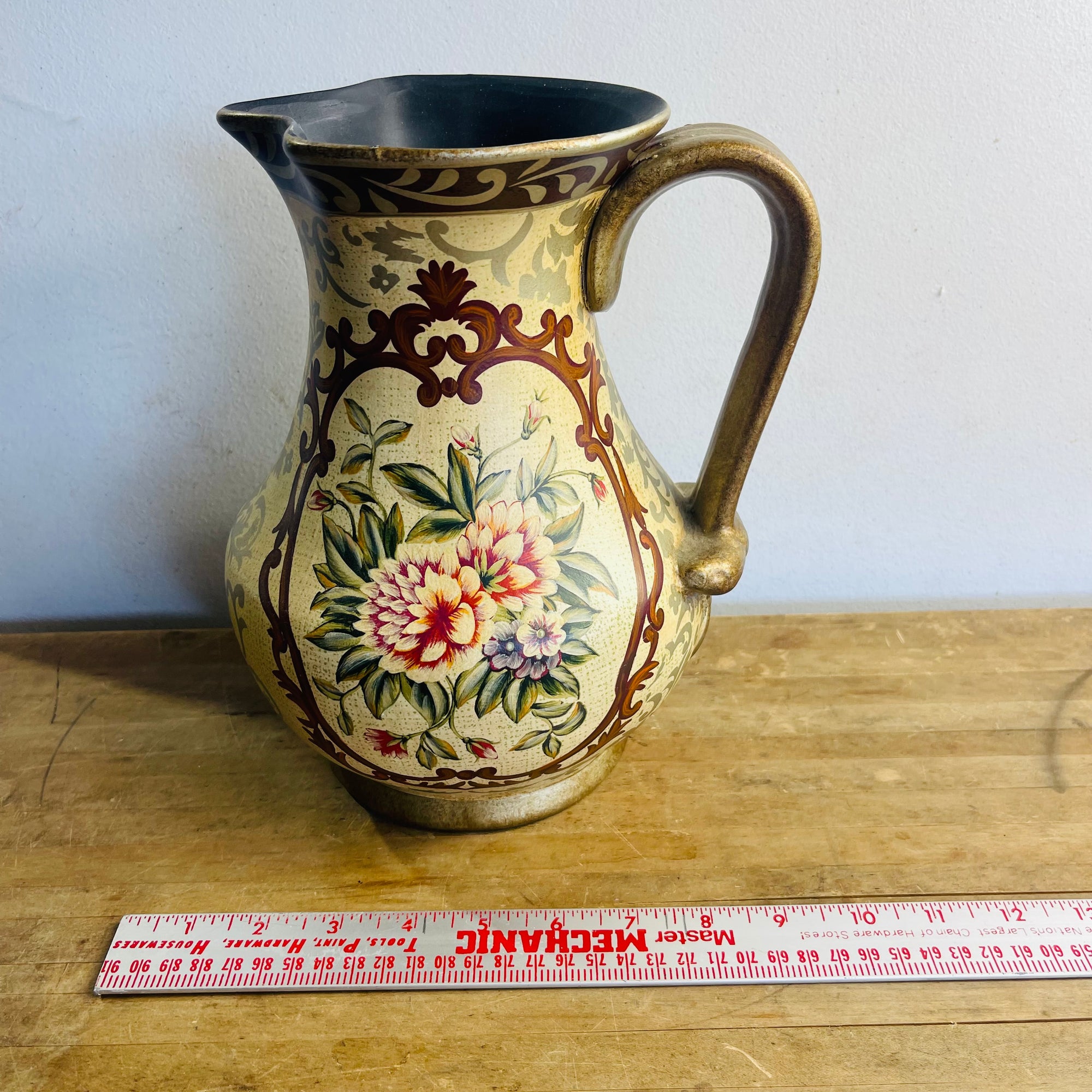 Decorative Floral Pitcher
