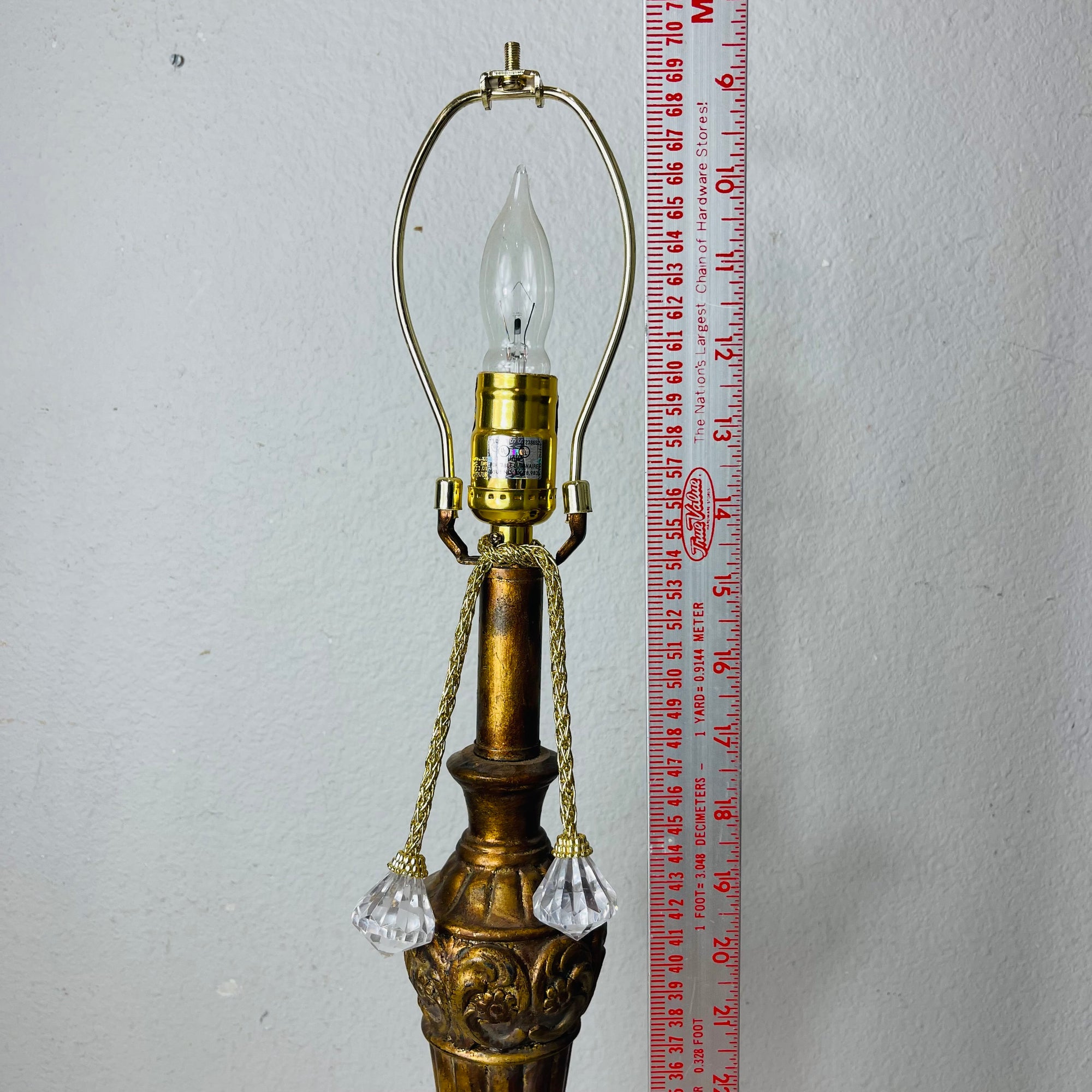 Column Style Table Lamp Accent Decor *Works Great*