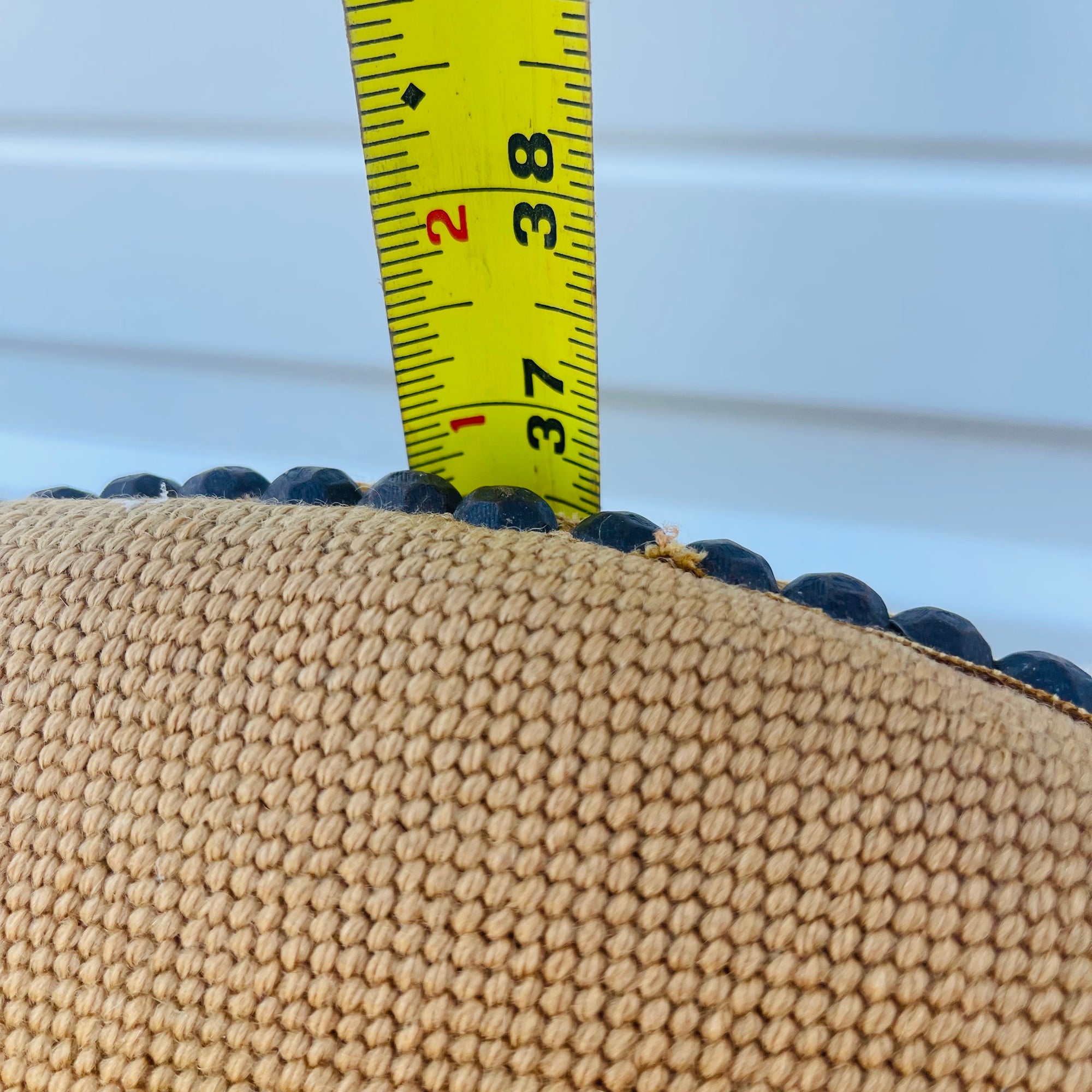 Vintage French Floral Upholstered Armchair with Carved Details *As is*