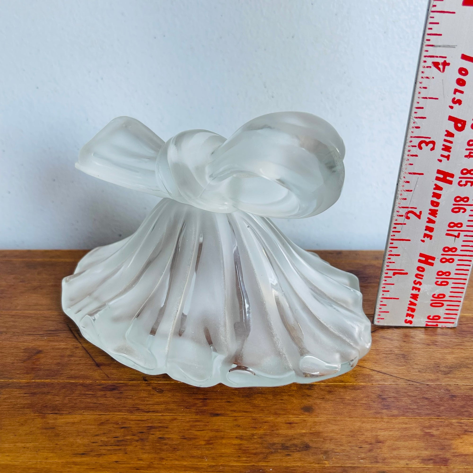Clear Glass Perfume Bottle Bow – Decorative