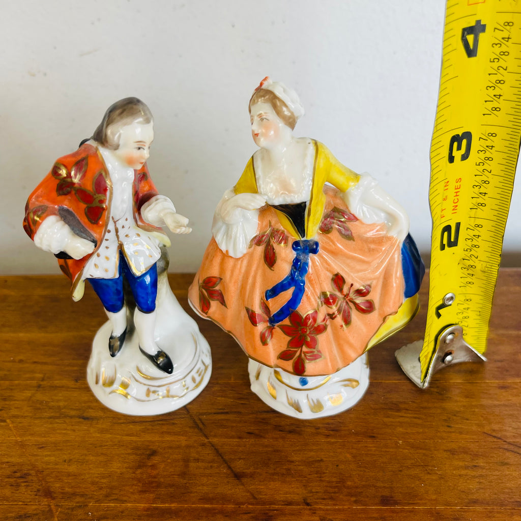 Vintage Couple Dancing Porcelain Figurines Set of 2!