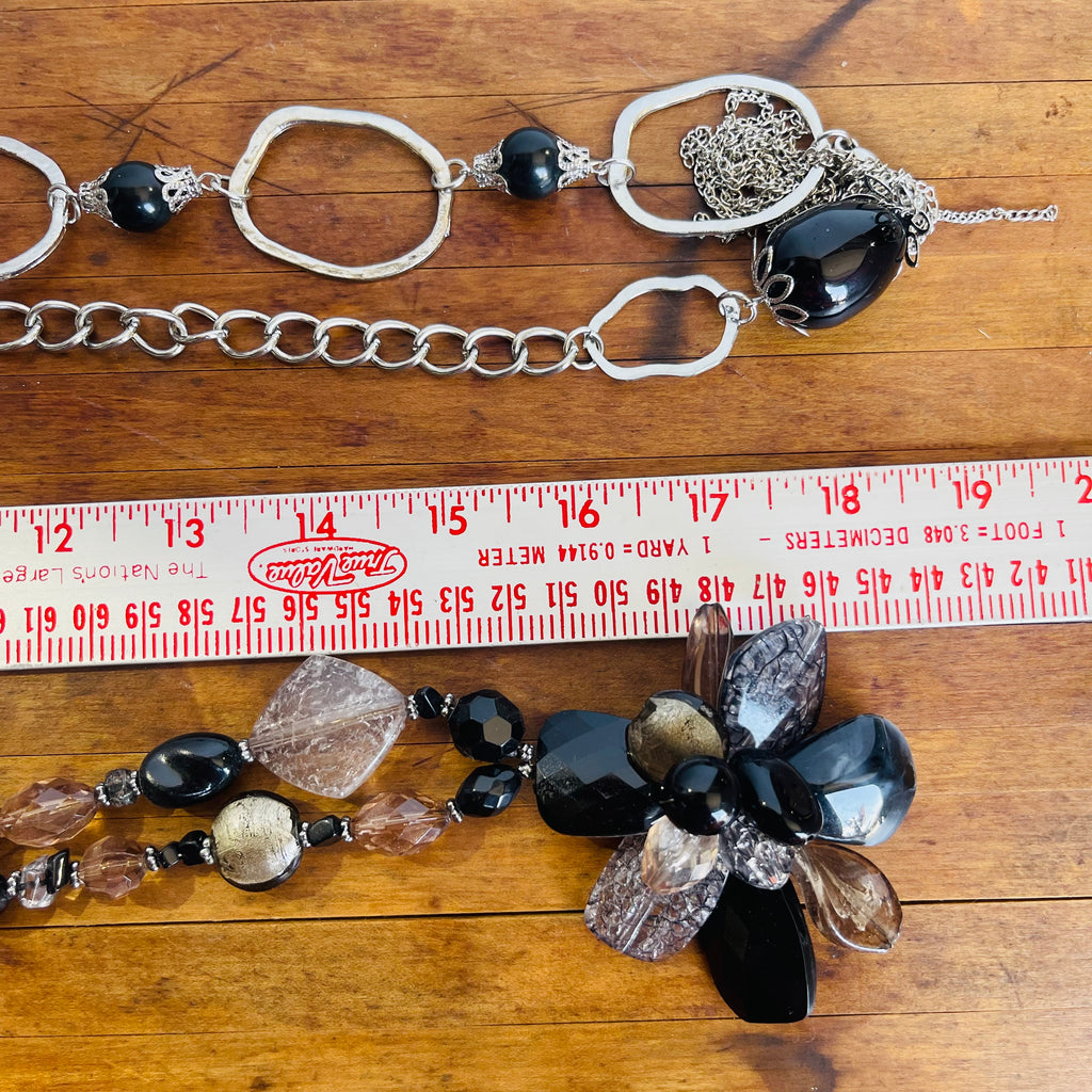 Set of 2 Fashion Statement Necklaces
