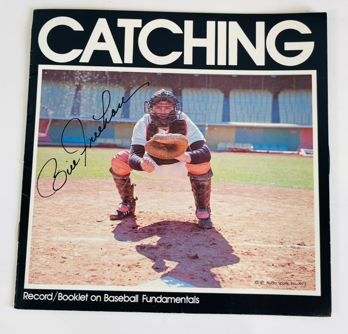 CATCHING PITCHING Record/Booklet on Baseball Fundamentals Collectible!