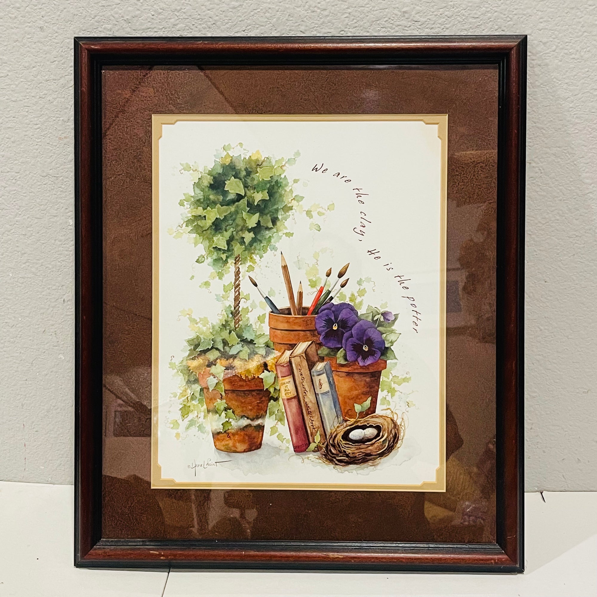Framed Wall Art Decor “We are the Clay, He is the Potter”