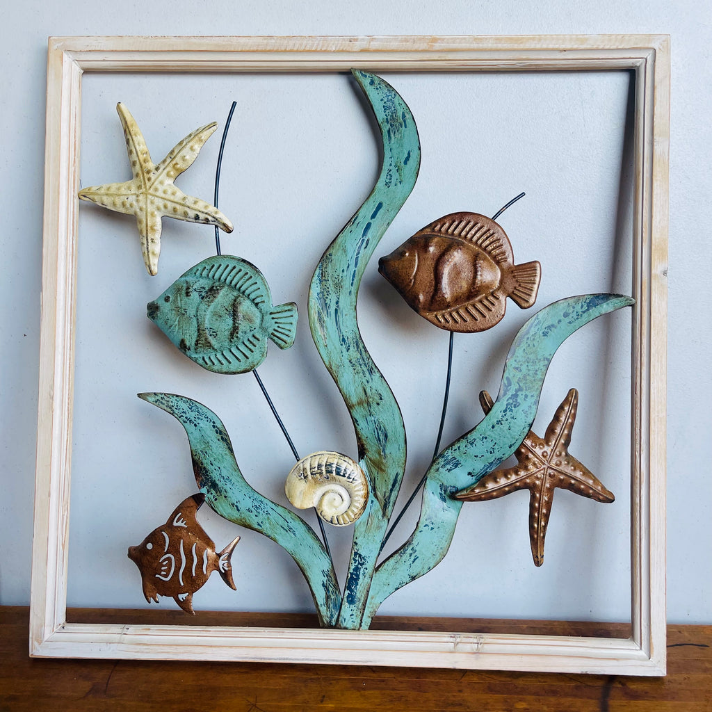 Metal Beach Wall Art Decor