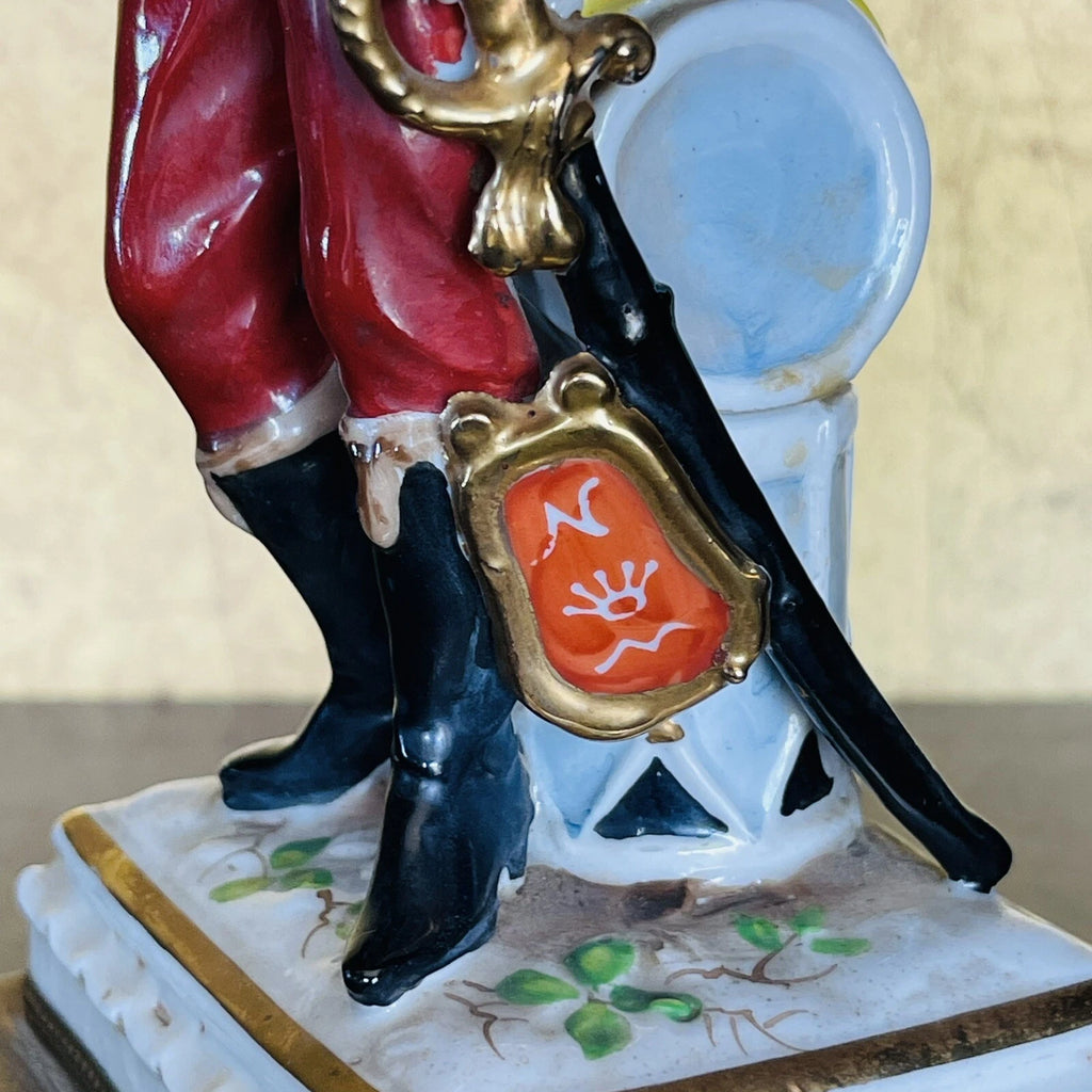 CAPODIMONTE NAPOLEON Military FIGURINE STATUE Collectible *As Is* Home DECOR 9”