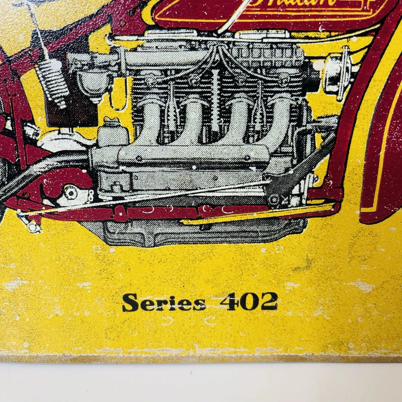 Tin Sign Decorative Sign 1934 Indian Motorcycle Accent Decor