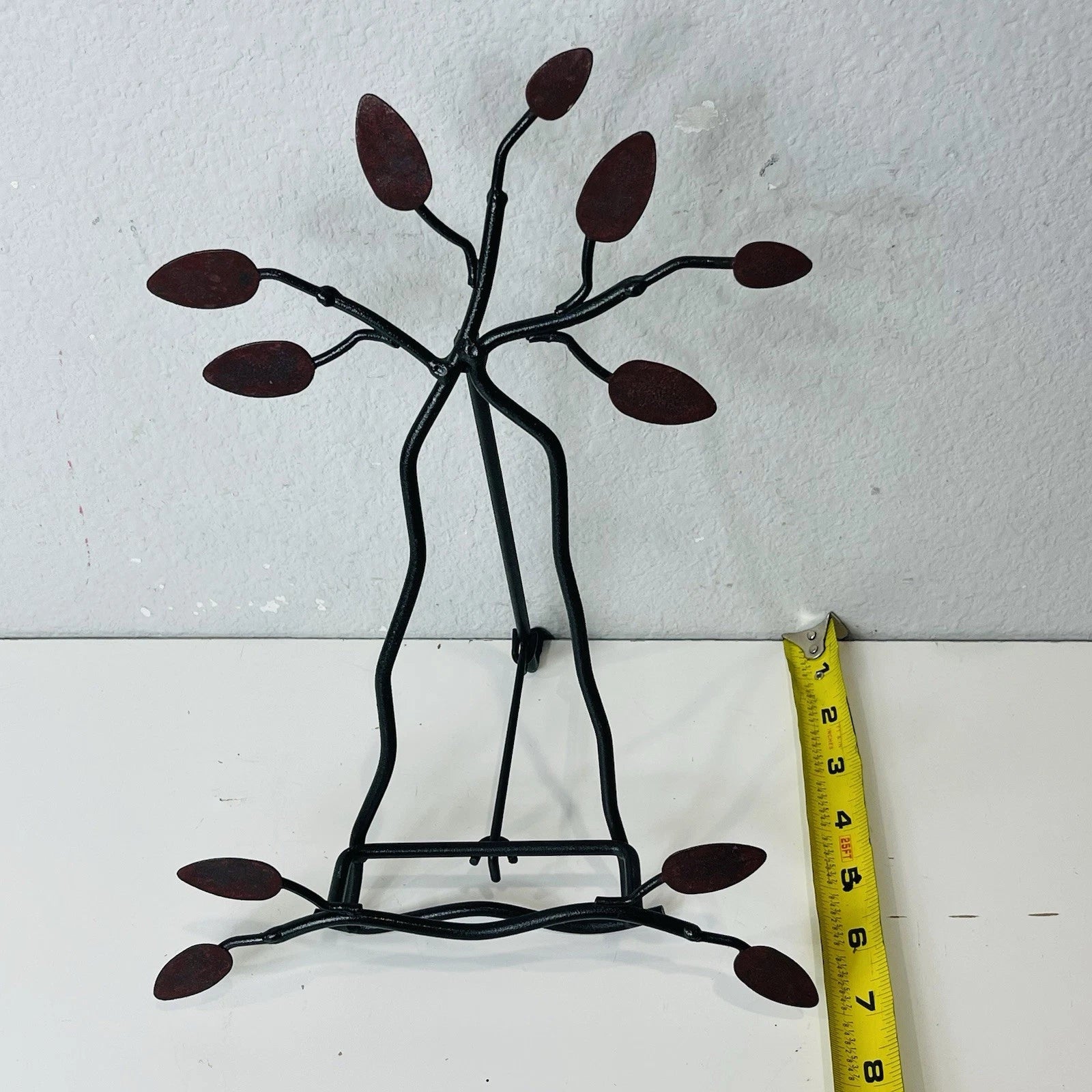 Metal Book Photo Frame Display Stand Easel Back-Brown Home Office Accent Decor