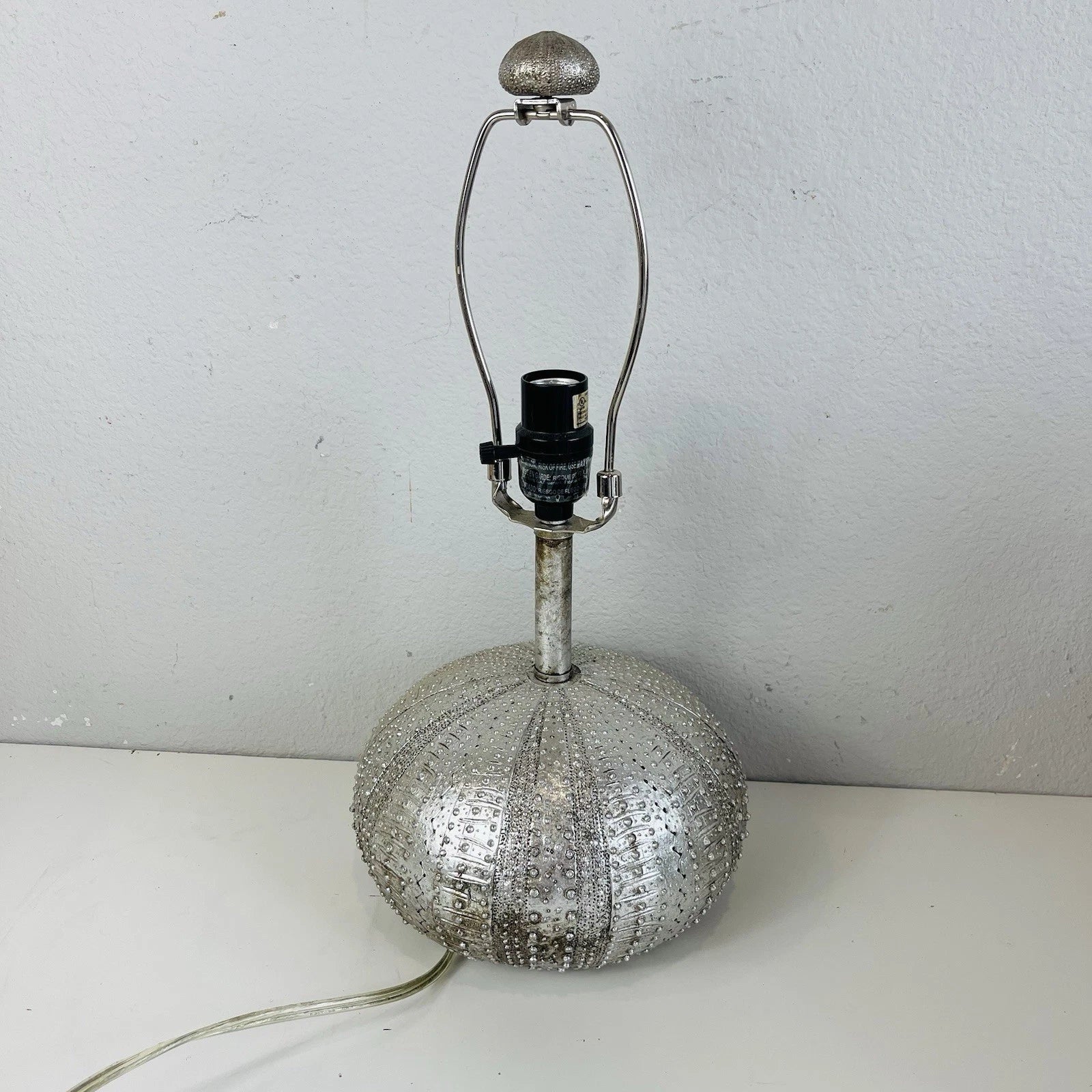 Nautical Sea Urchin Table Lamp Accent Decor