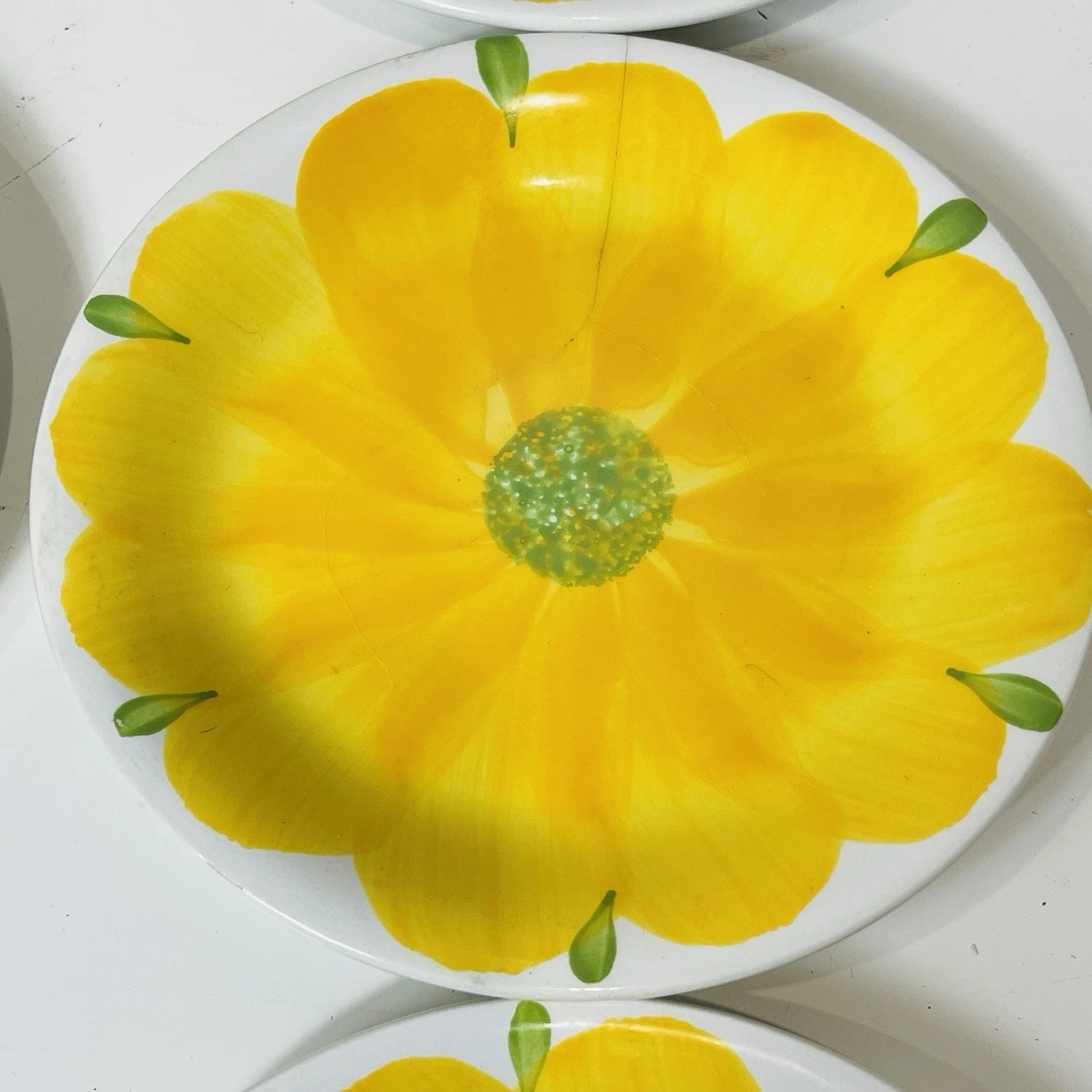 San Giovanni Valdarno Ironstone Ceramica Floral Hand Painted Italy Plate 8”