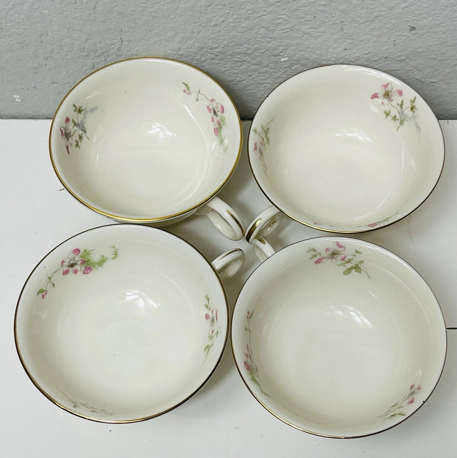 Haviland China's 4-Piece Apple BlossomSet  Teacup – Theodore Collection.