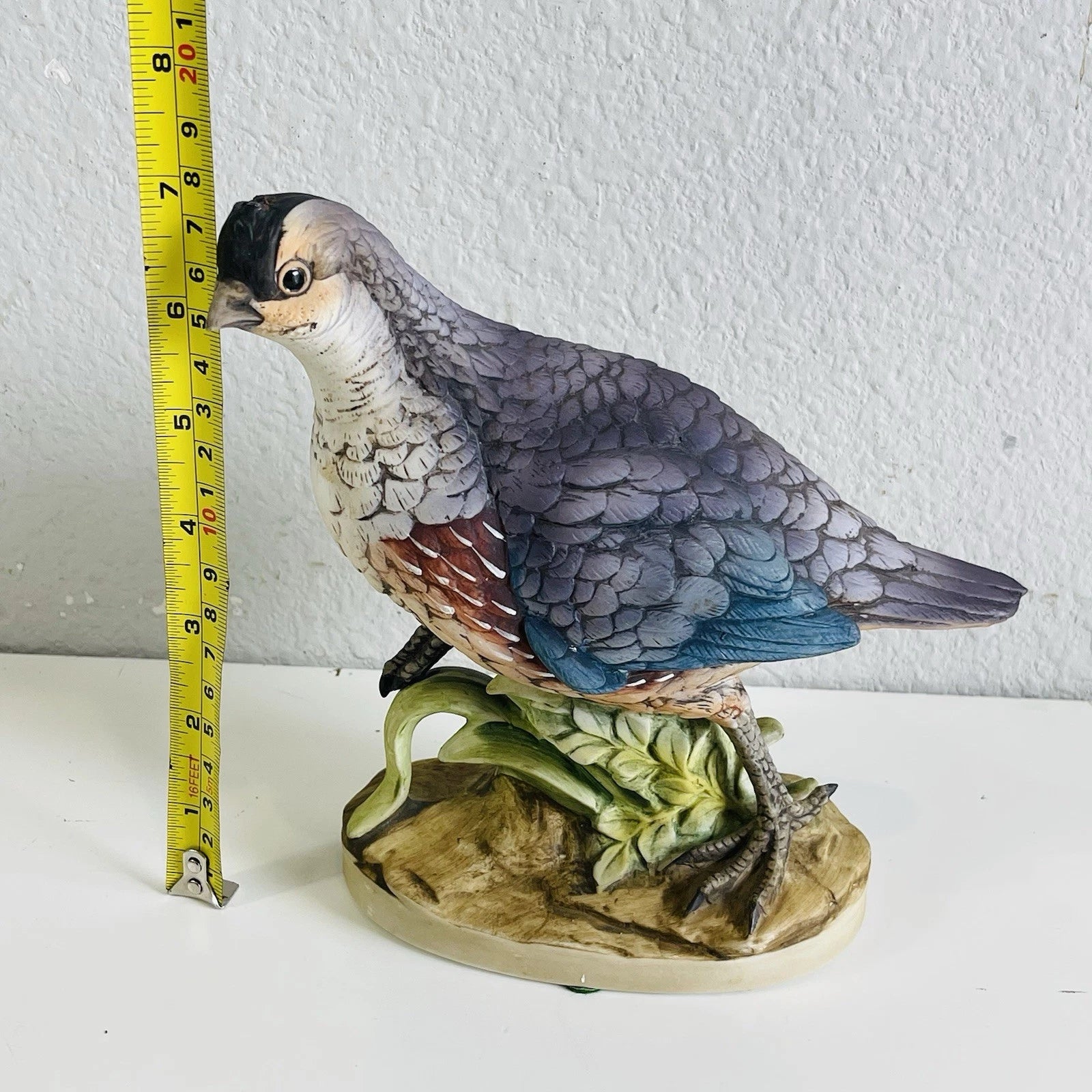 Vintage California Quail Bird Figurine Andrea By Sadek Missing Topknot Decor