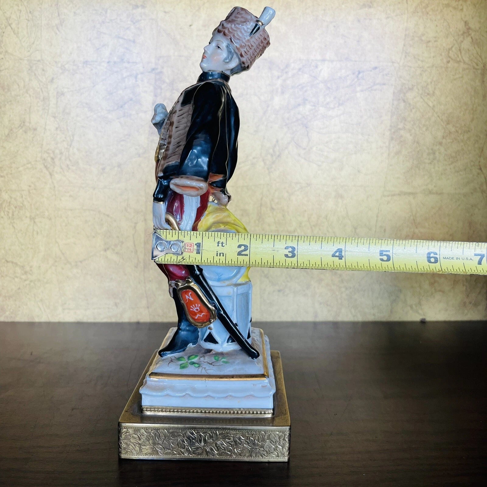 CAPODIMONTE NAPOLEON Military FIGURINE STATUE Collectible *As Is* Home DECOR 9”