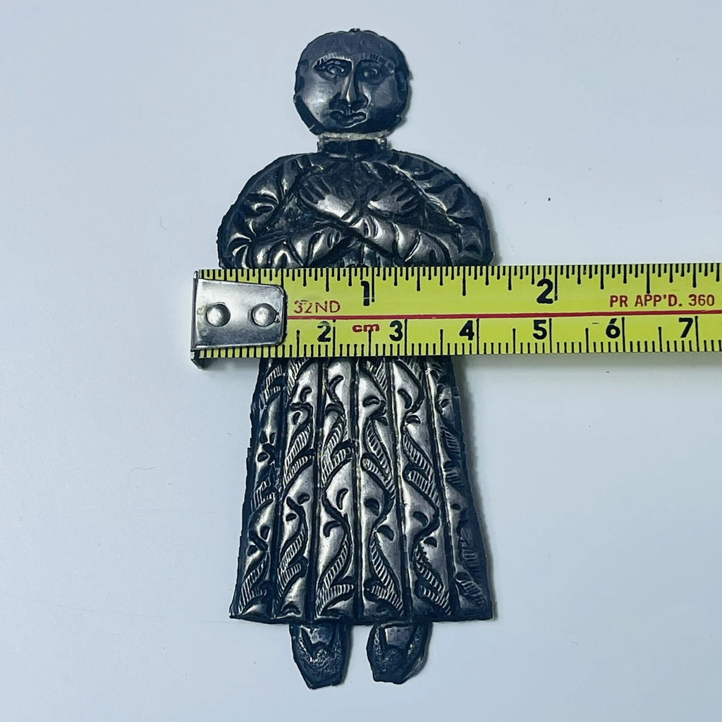 Egyptian Ornament Silver Tone Mold RARE Marked DDYY! Collectible!