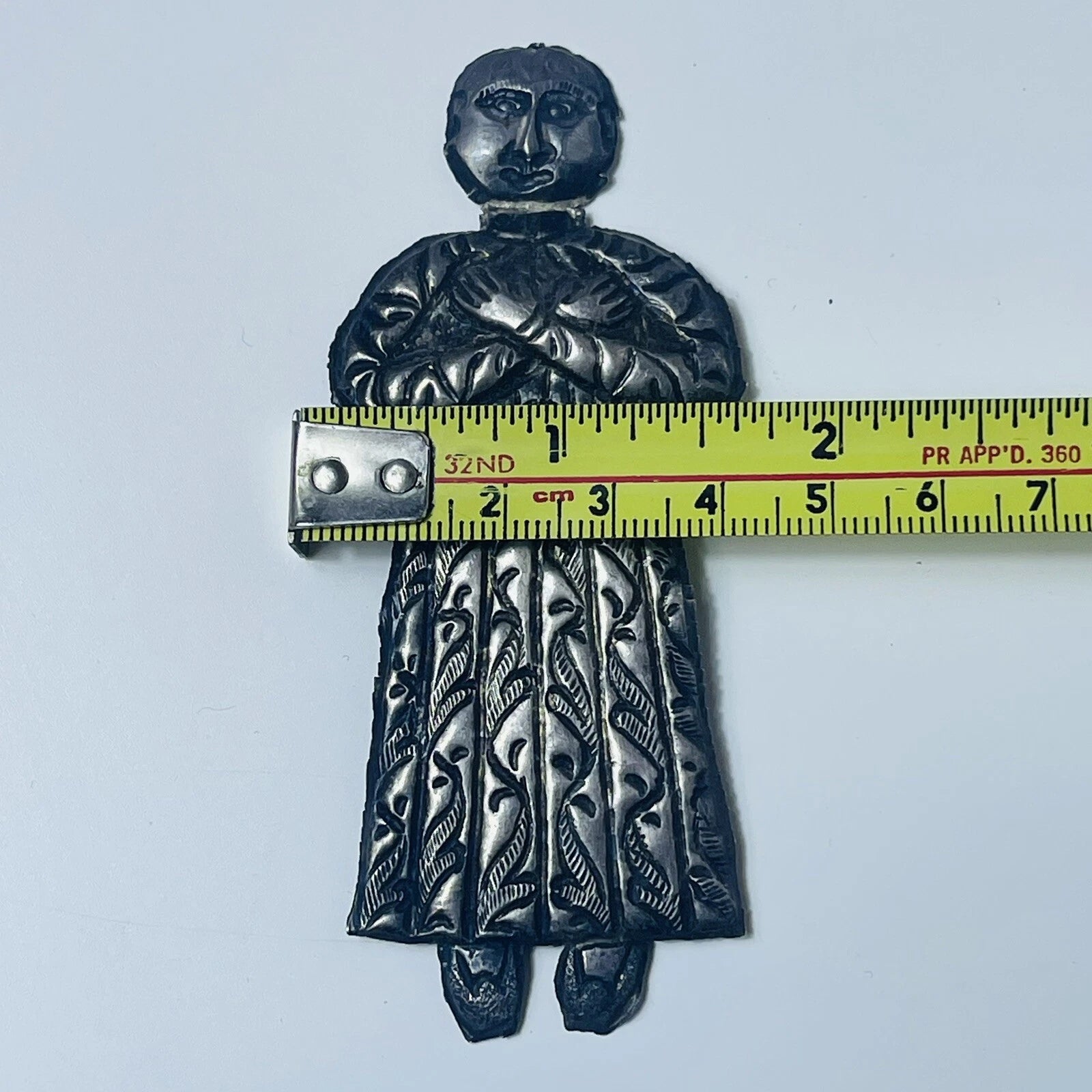 Egyptian Ornament Silver Tone Mold RARE Marked DDYY! Collectible!