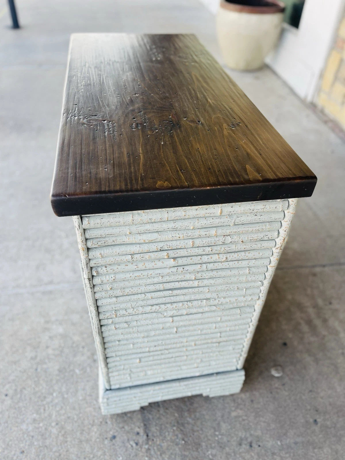 La Lune Rustic Wood Plank Sideboard Cabinet