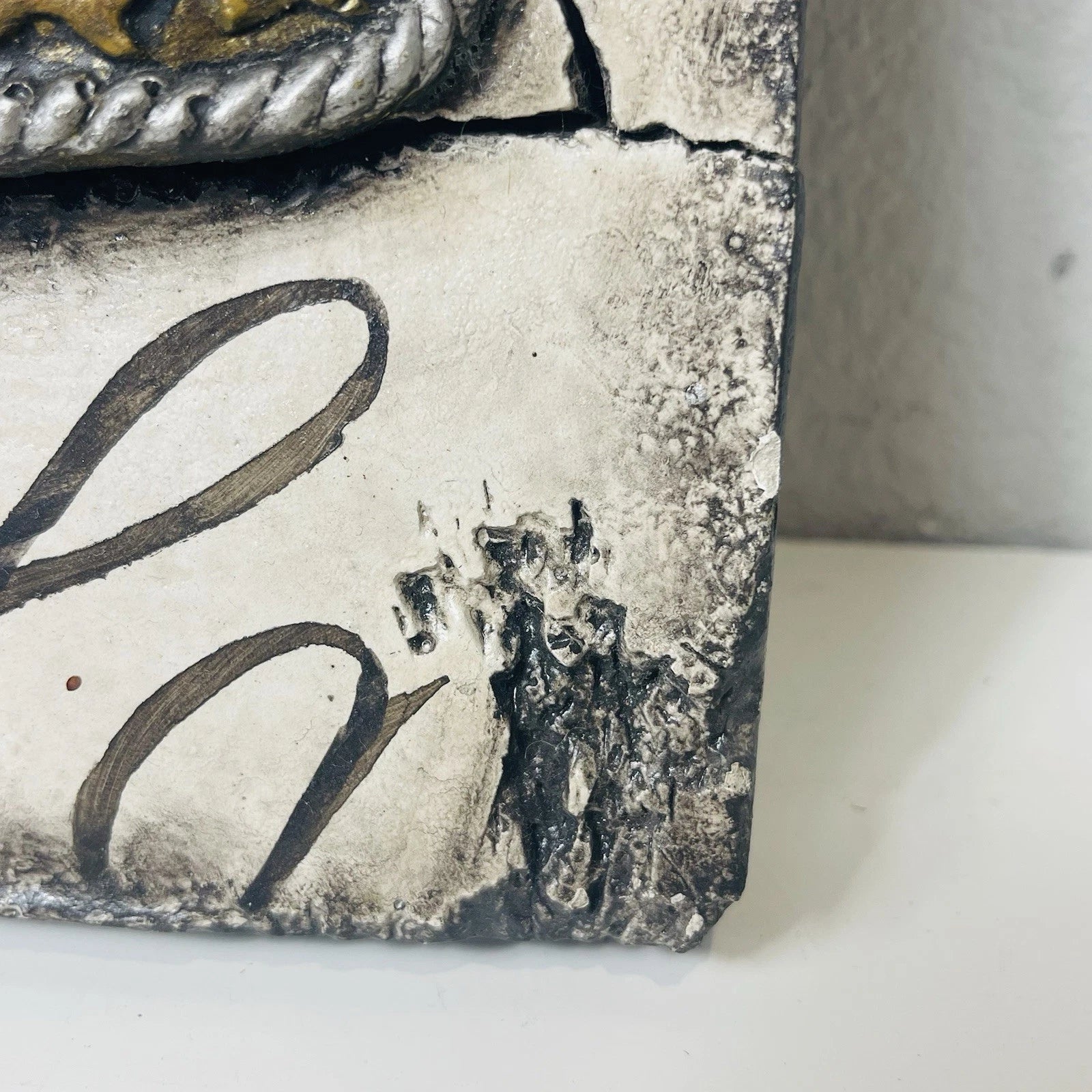 Placa de parede colecionável vintage 2003 DISENYO ARTS azulejo pendurado decoração escritório em casa-
