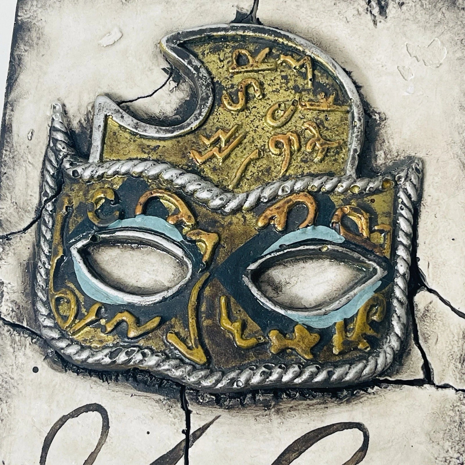 Placa de parede colecionável vintage 2003 DISENYO ARTS azulejo pendurado decoração escritório em casa-