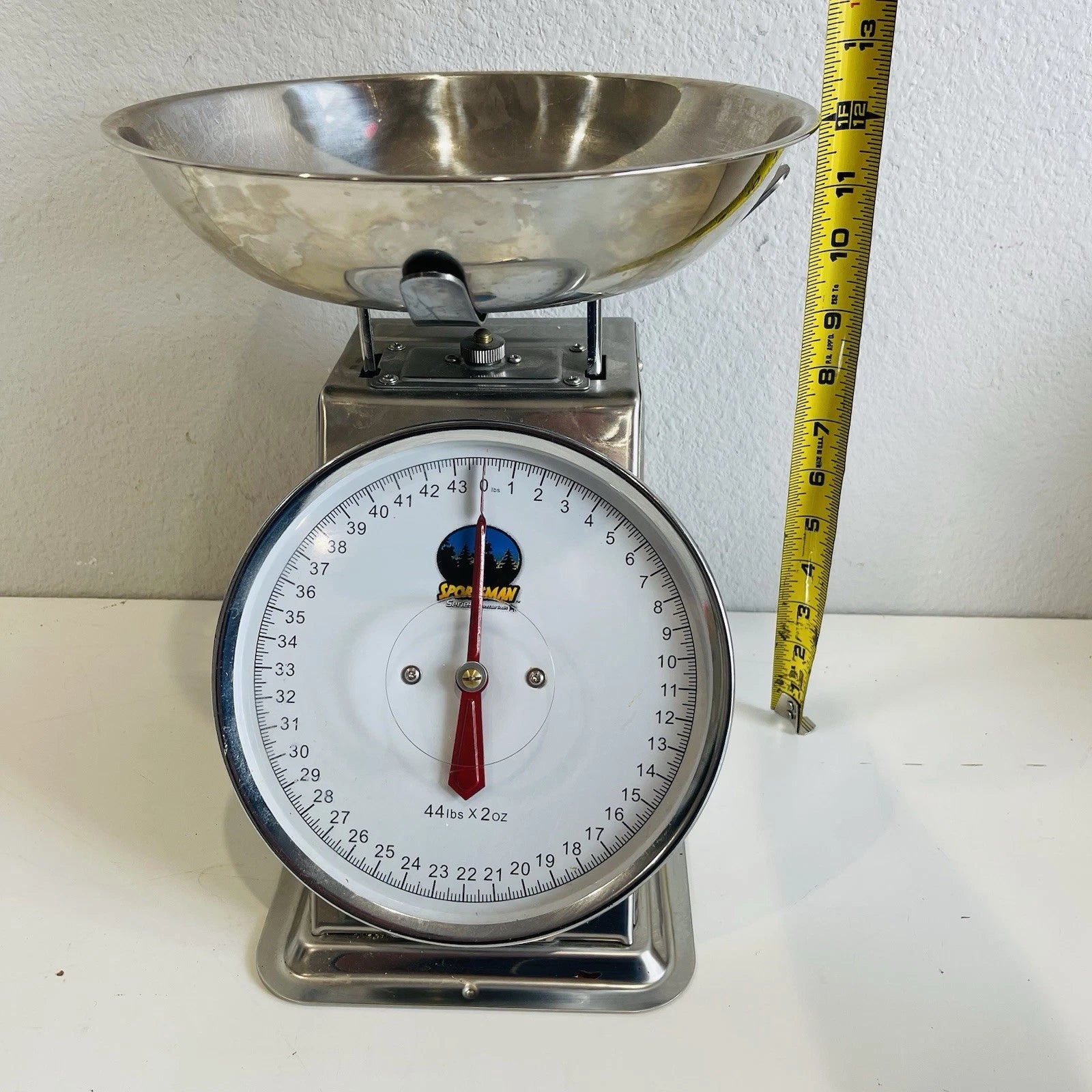 Sportsman 44 lb. Dial Platform Scale with Stainless Steel Produce Dish