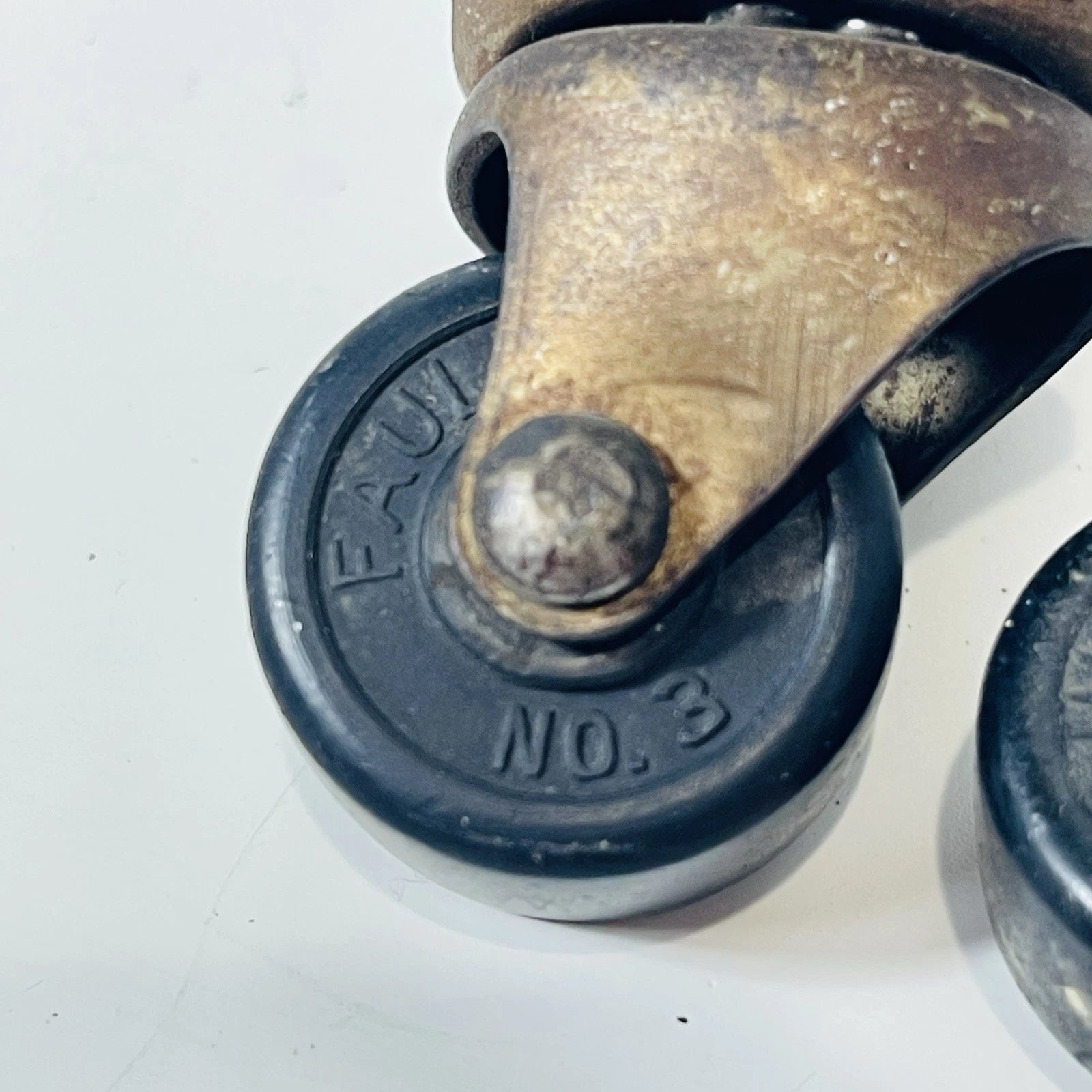 Heavy-Duty Swivel Caster Set: 3 Rubber Wheels on Stem - Mix & Match Options