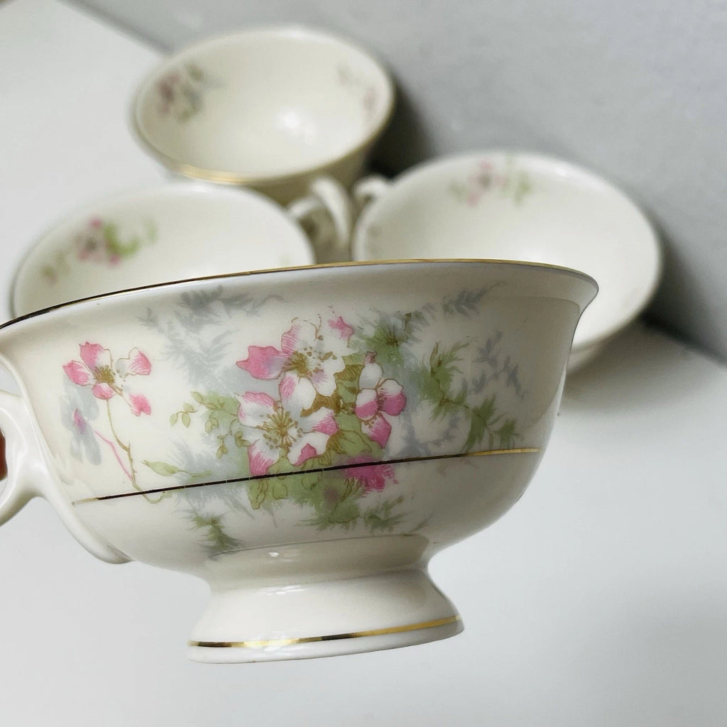 Haviland China's 4-Piece Apple BlossomSet  Teacup – Theodore Collection.