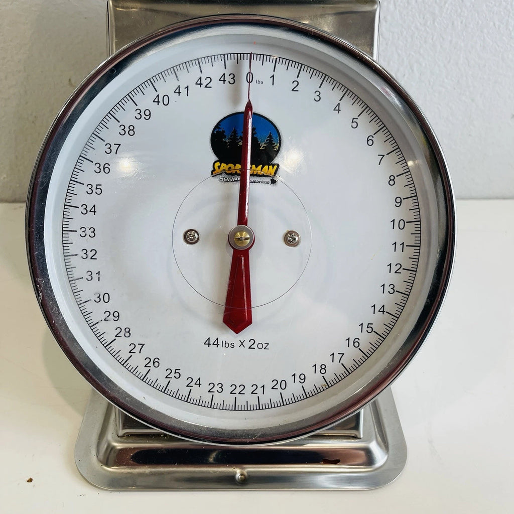 Sportsman 44 lb. Dial Platform Scale with Stainless Steel Produce Dish