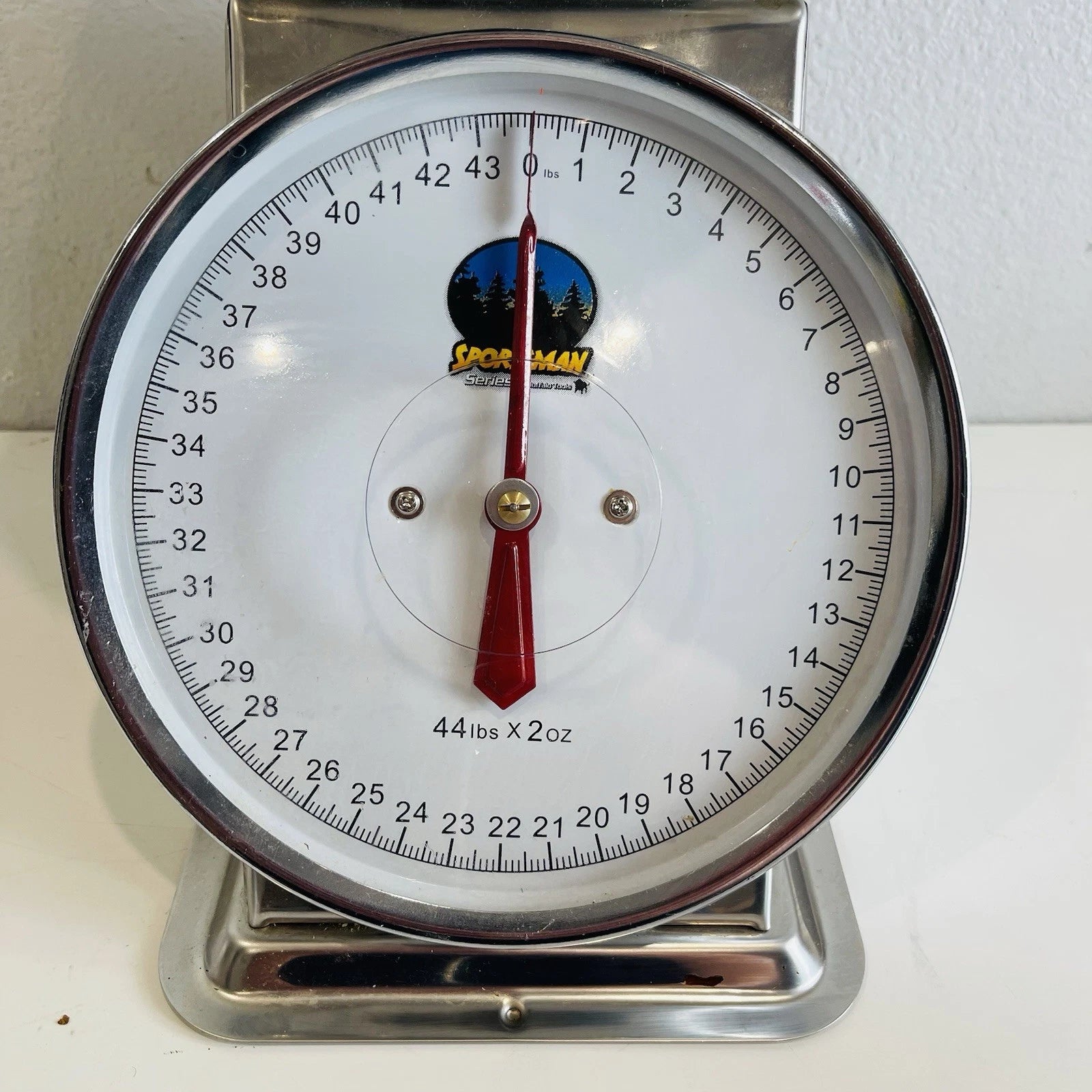 Sportsman 44 lb. Dial Platform Scale with Stainless Steel Produce Dish