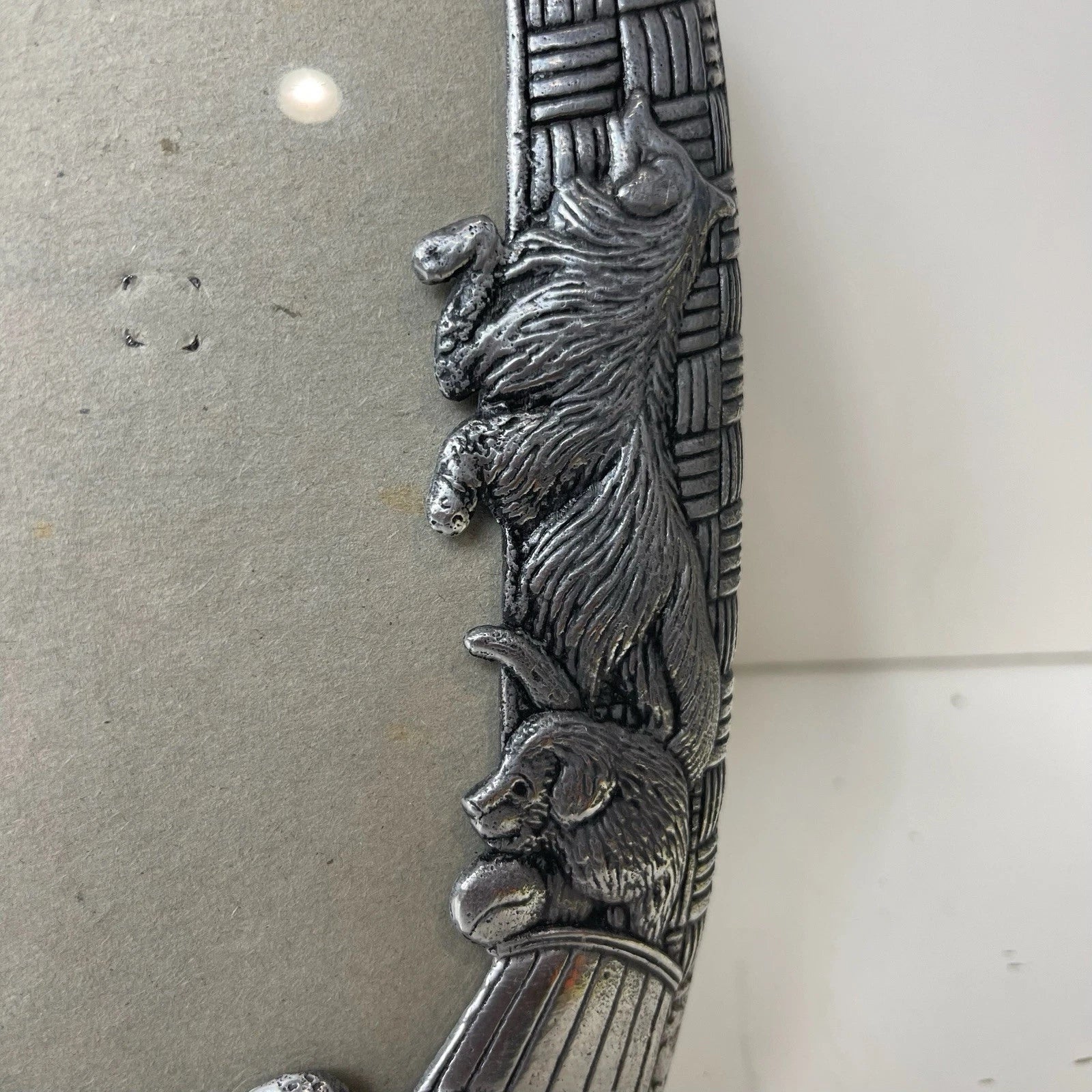 Arthur Court's 1987 Vintage Dog-Themed 5x7 Silver-Tone Picture Frame
