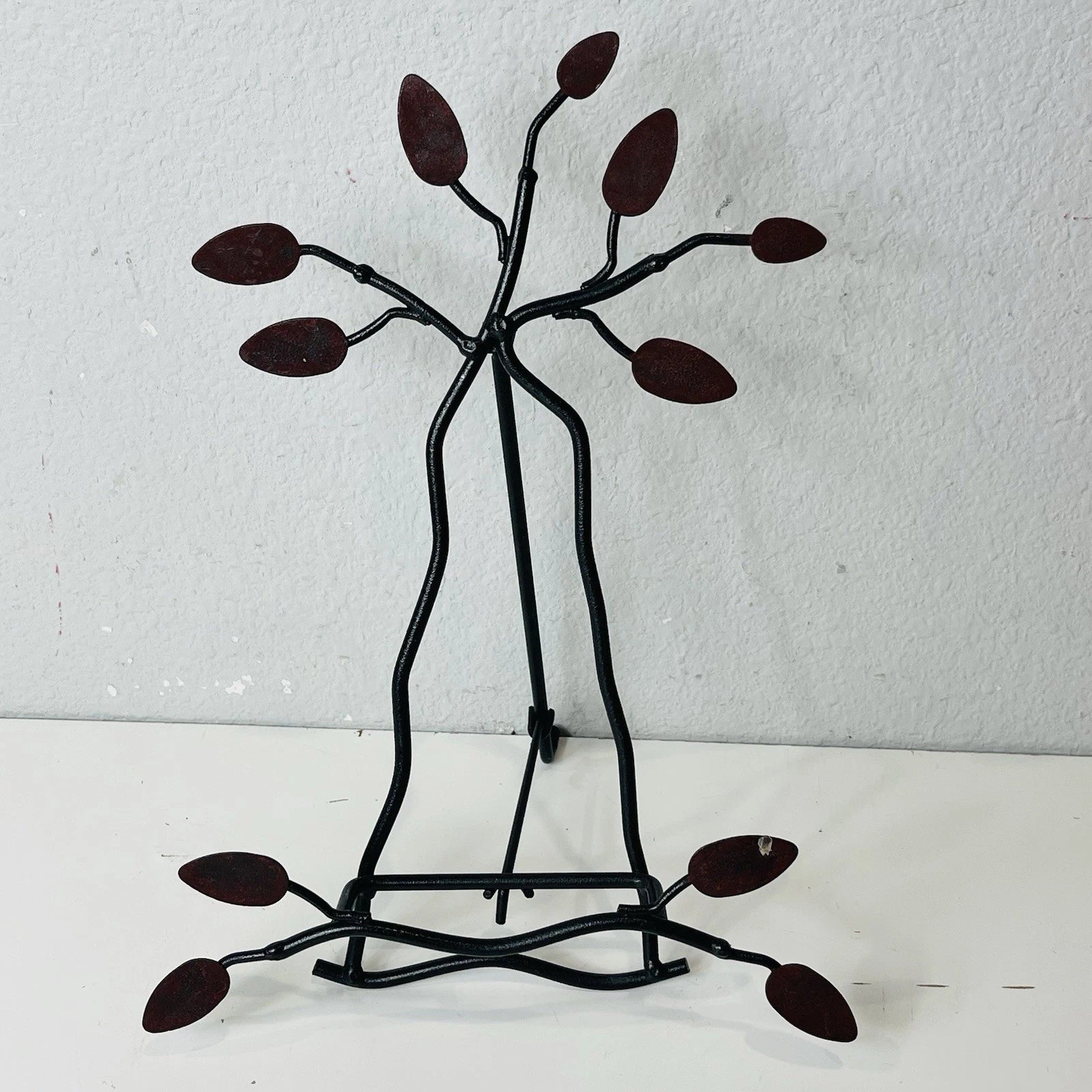 Metal Book Photo Frame Display Stand Easel Back-Brown Home Office Accent Decor