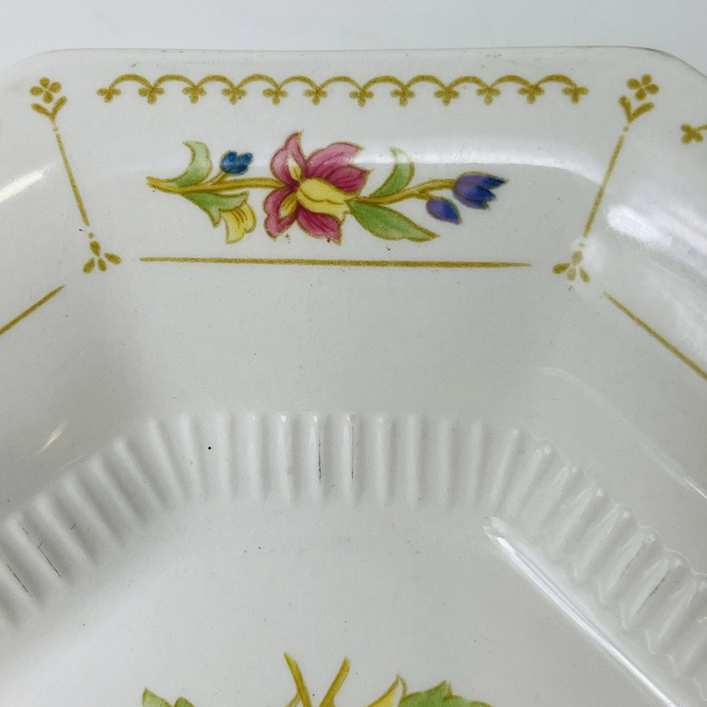 Set Of 2 Nikko Classic Collection Magenta Cereal Bowls Octagon Made Japan
