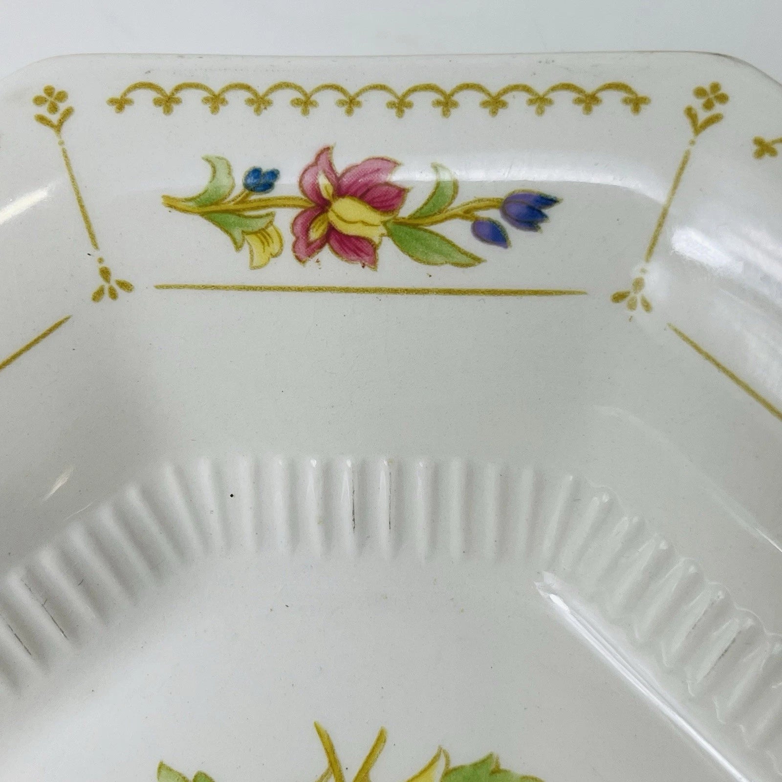 Set Of 2 Nikko Classic Collection Magenta Cereal Bowls Octagon Made Japan