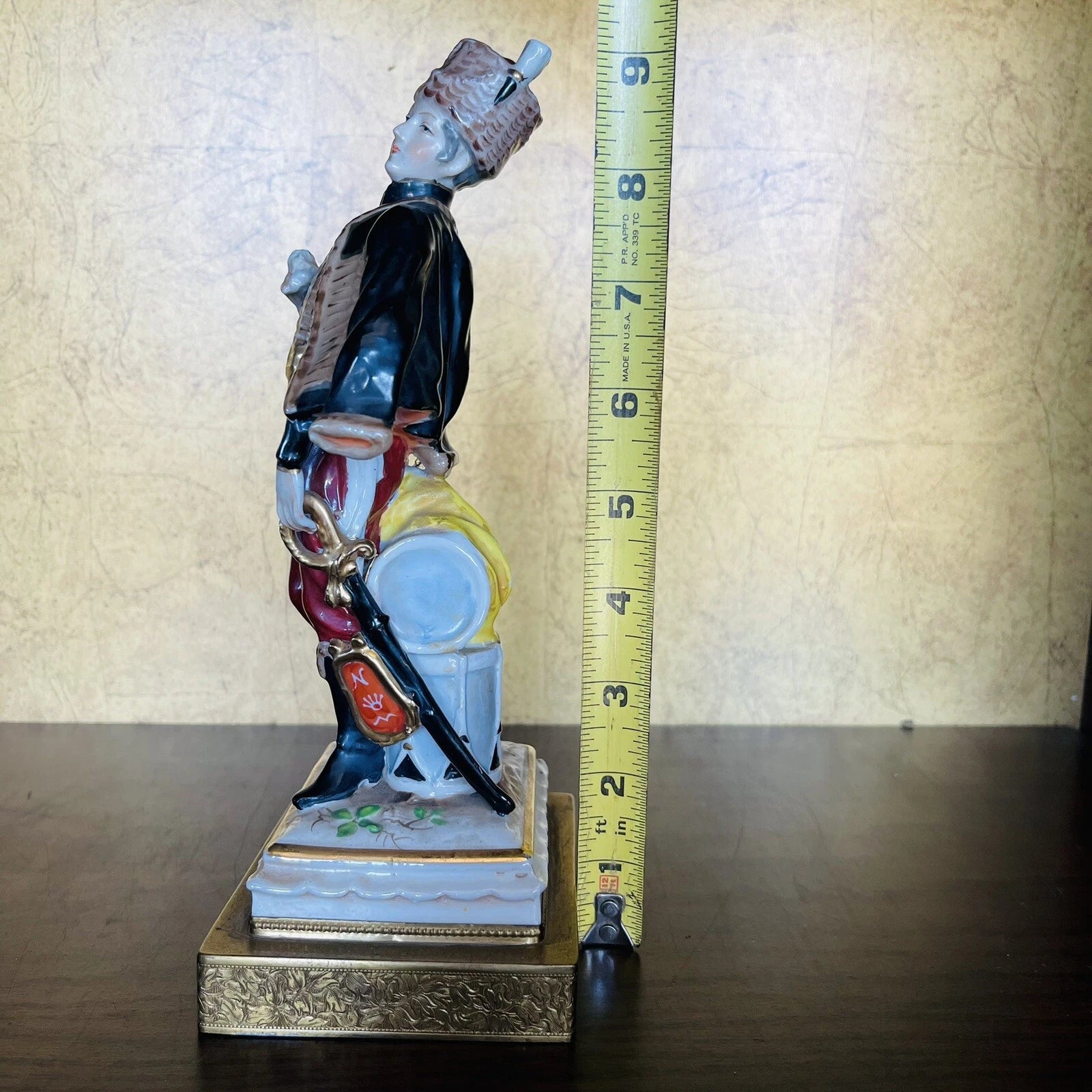 CAPODIMONTE NAPOLEON Military FIGURINE STATUE Collectible *As Is* Home DECOR 9”