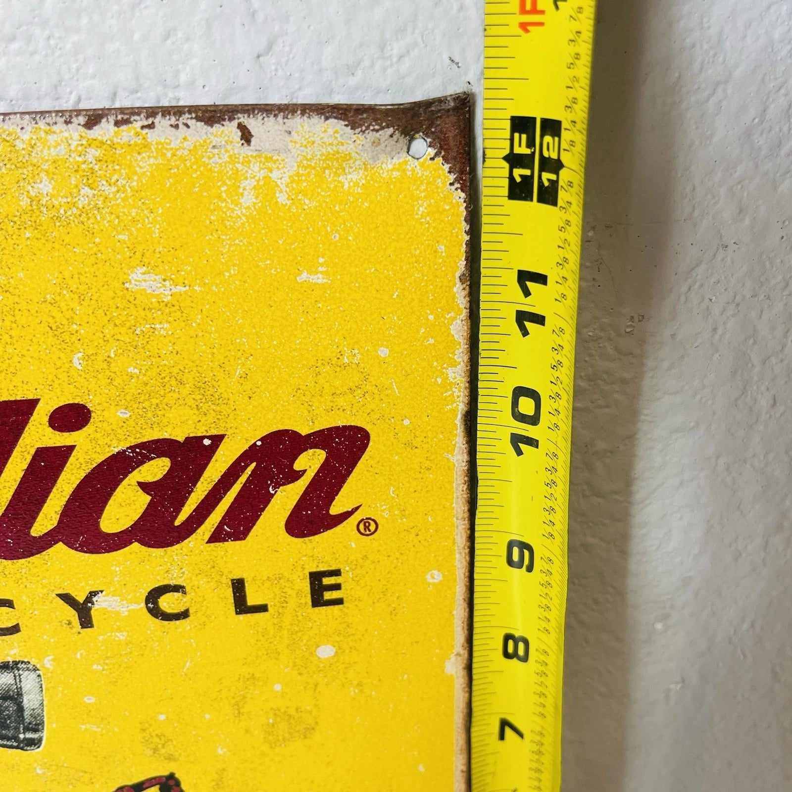 Tin Sign Decorative Sign 1934 Indian Motorcycle Accent Decor
