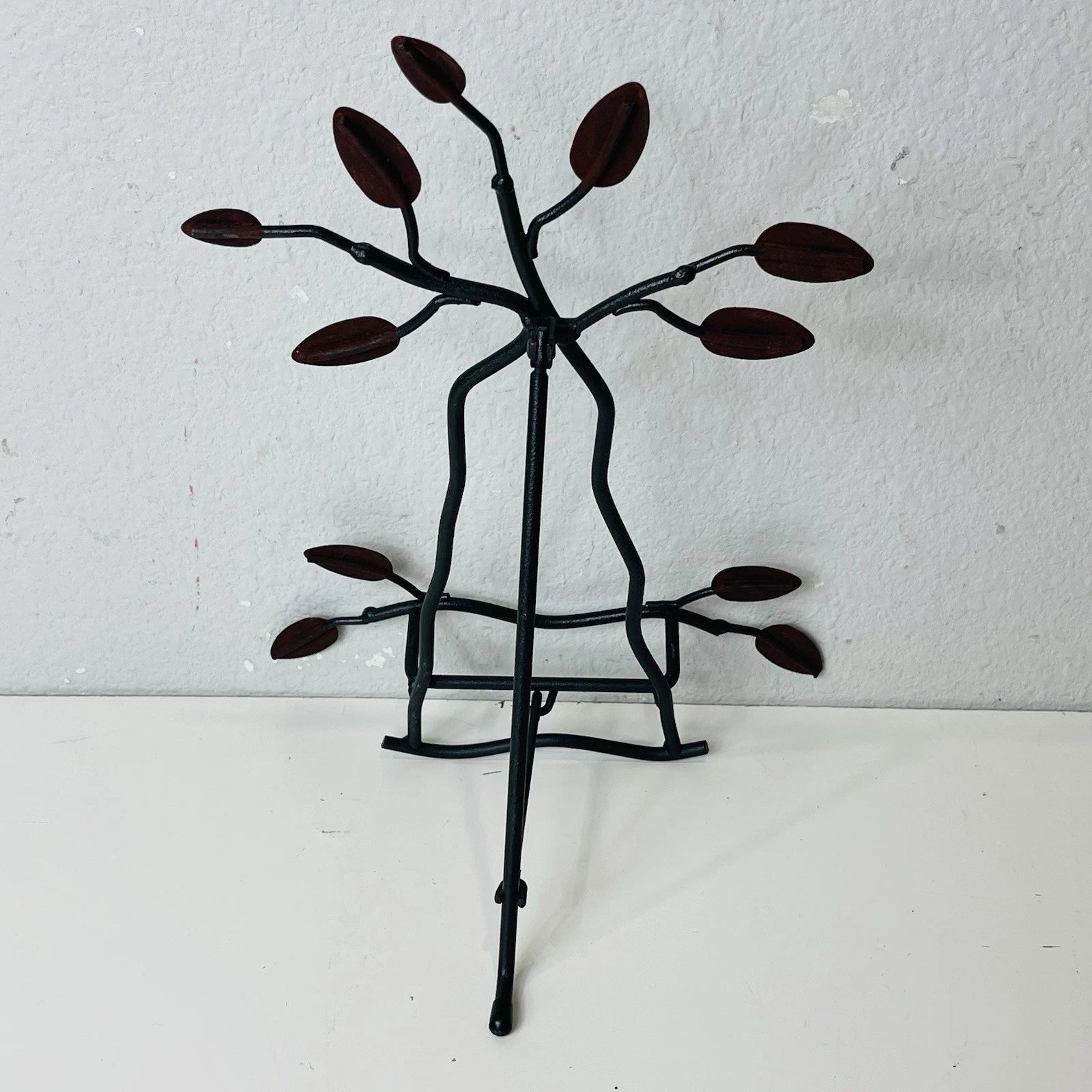 Metal Book Photo Frame Display Stand Easel Back-Brown Home Office Accent Decor