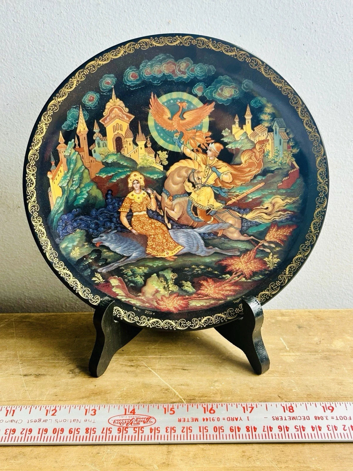 Russian Fairytale Porcelain Plate Accent Decor