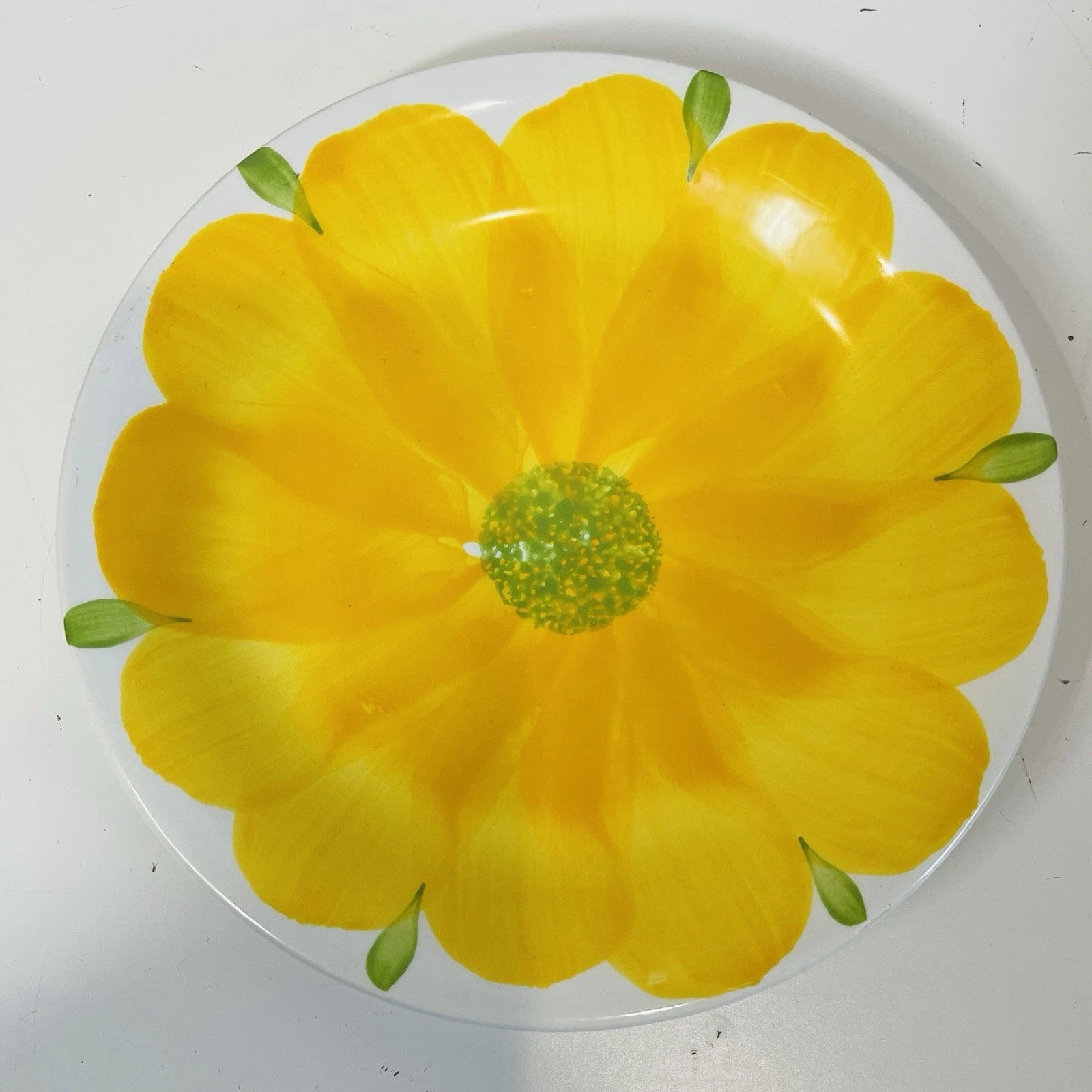 San Giovanni Valdarno Ironstone Ceramica Floral Hand Painted Italy Plate 8”