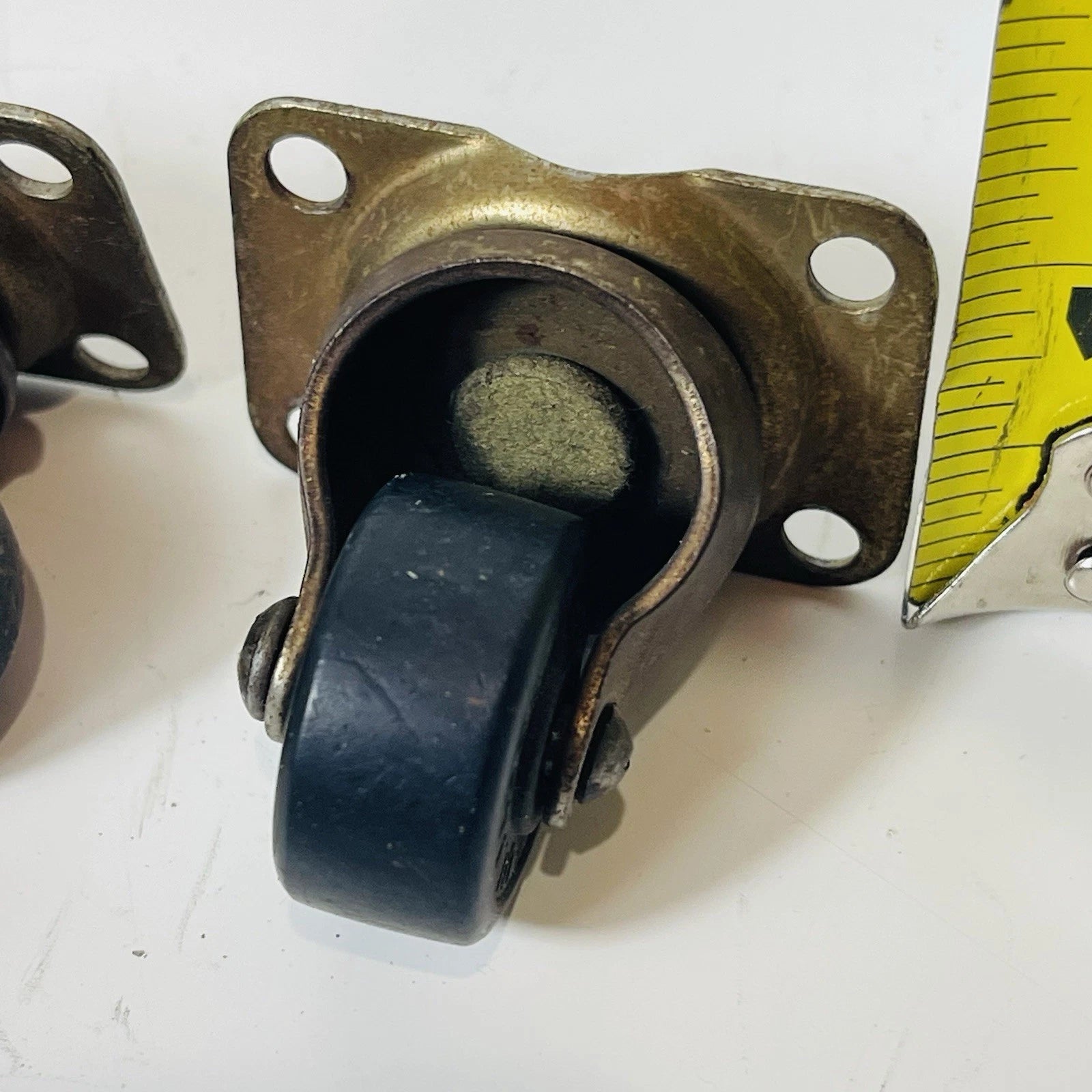 Heavy-Duty Swivel Caster Set: 3 Rubber Wheels on Stem - Mix & Match Options