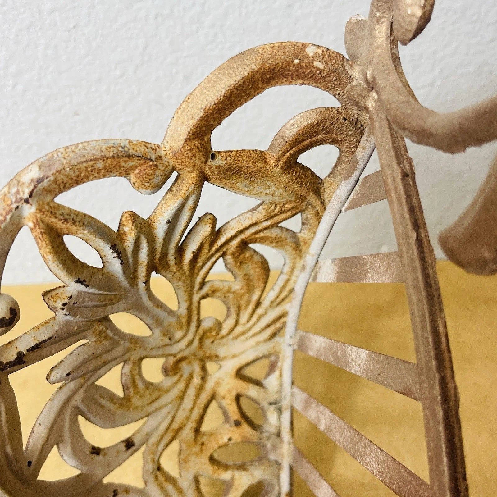 Fiona-Style Wall Basket: Wrought Iron Planter for Garden Flowers, Metallic Finish