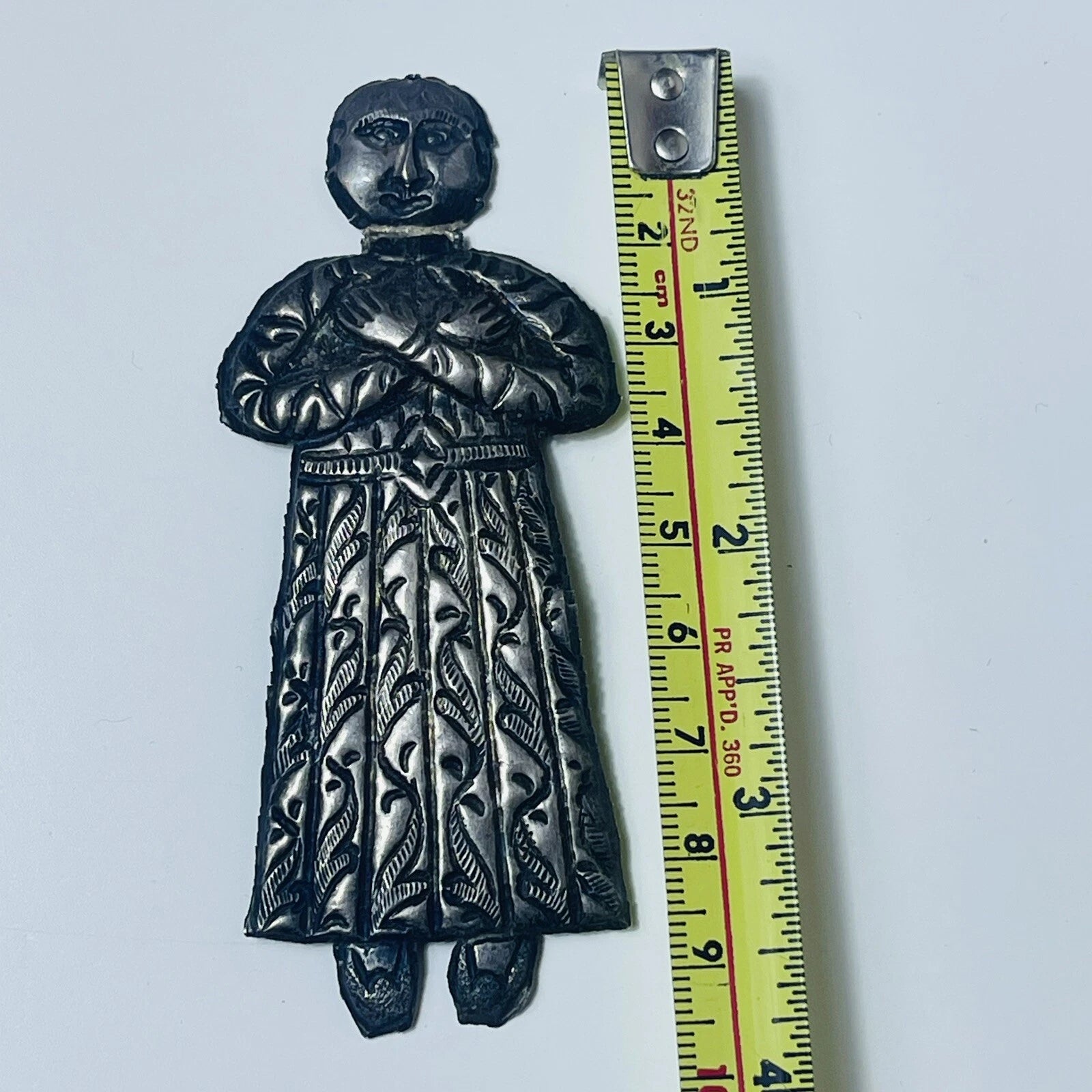 Egyptian Ornament Silver Tone Mold RARE Marked DDYY! Collectible!
